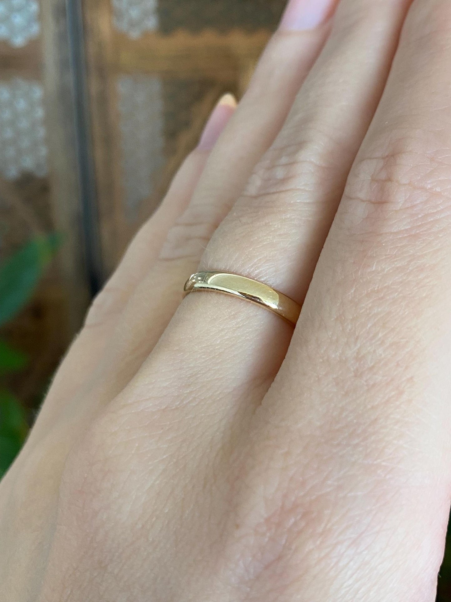 Vintage Solid 14k Yellow Gold Ring Band - Size 6.25