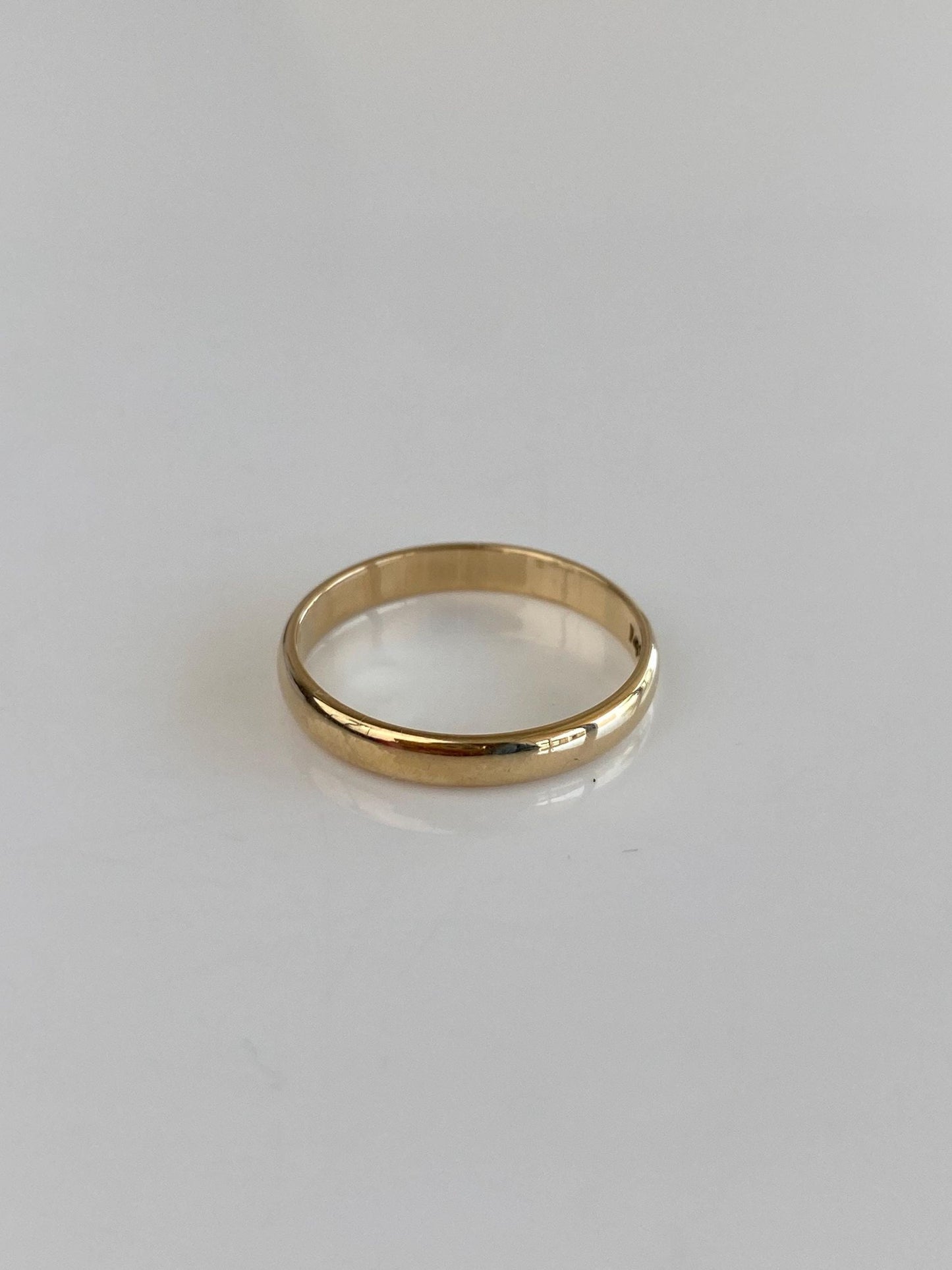 Vintage Solid 14k Yellow Gold Ring Band - Size 6.25