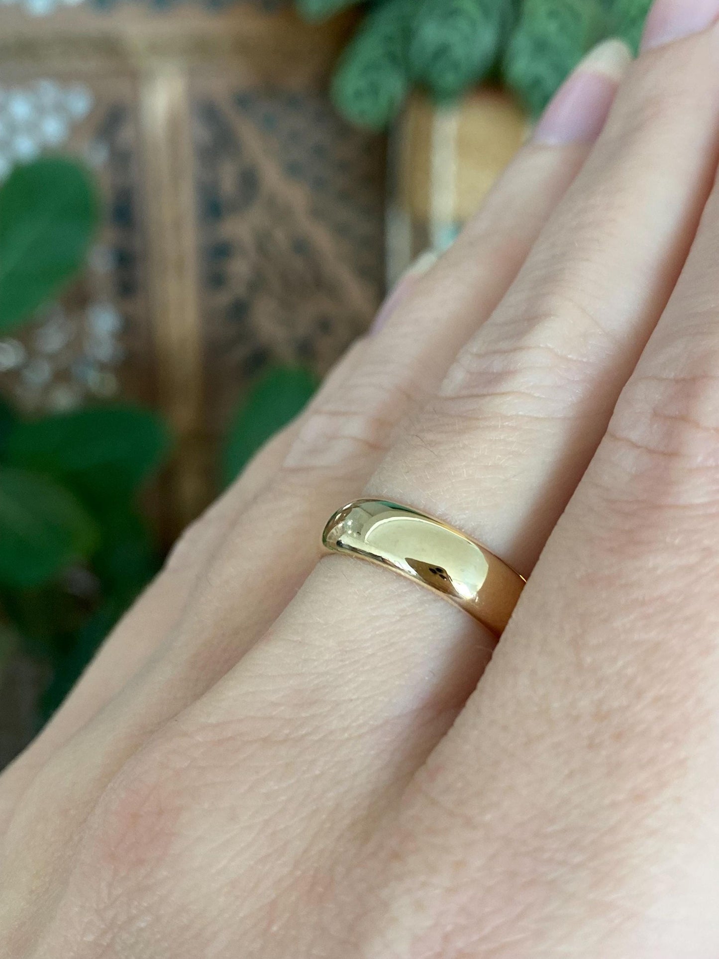 Vintage Solid 14k Yellow Gold Ring Band - Size 6.5