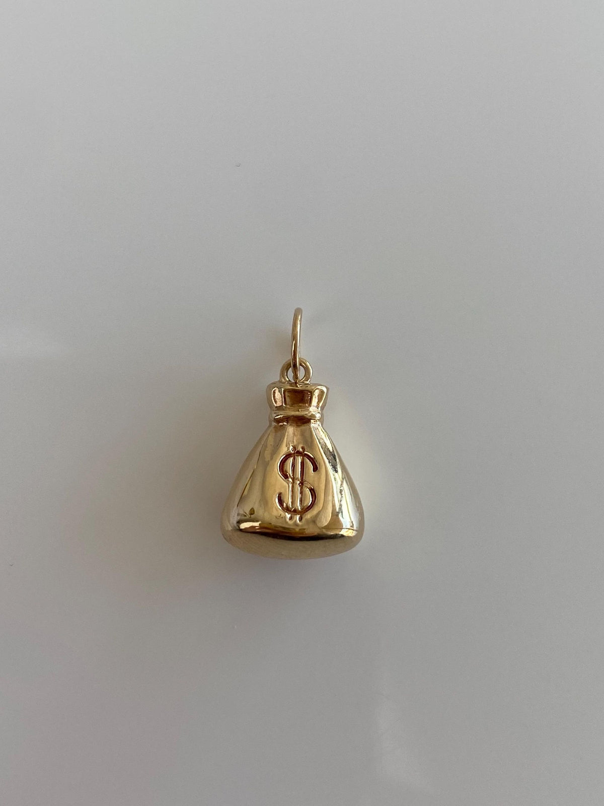 Vintage 10k Yellow Gold Money Bag Charm