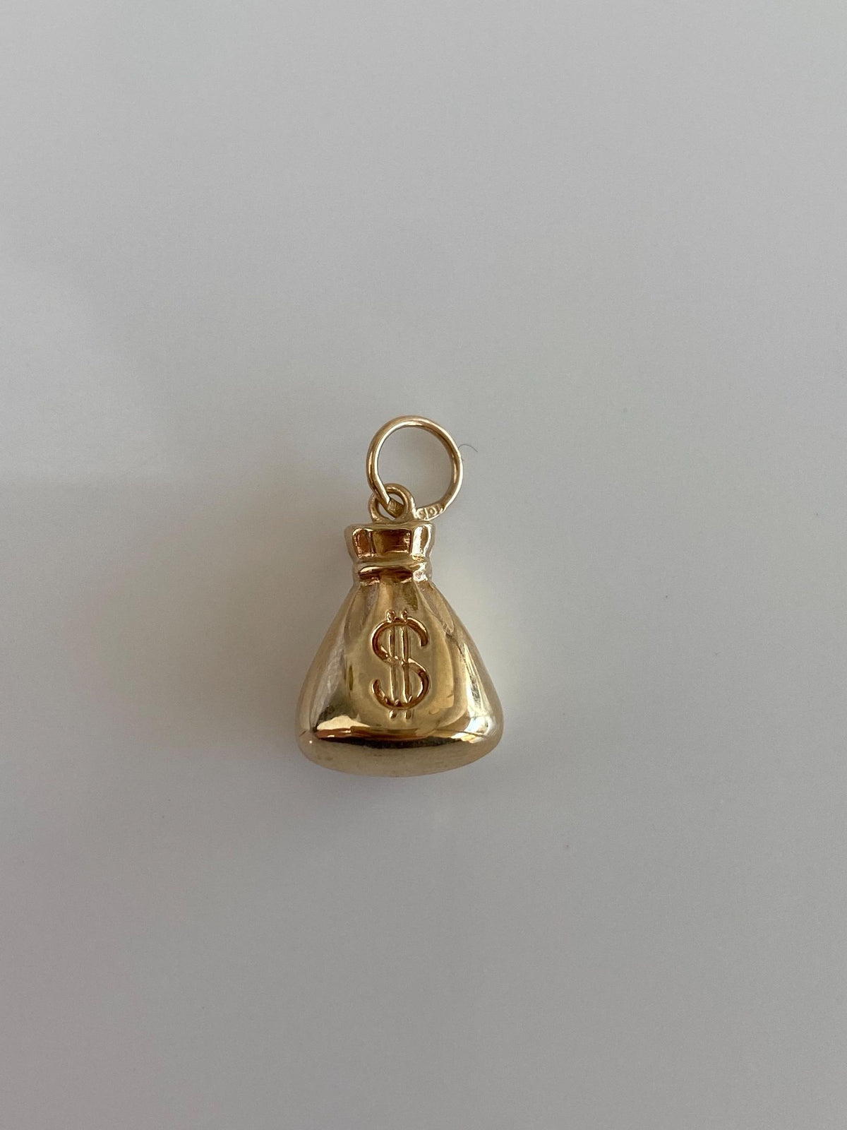 Vintage 10k Yellow Gold Money Bag Charm