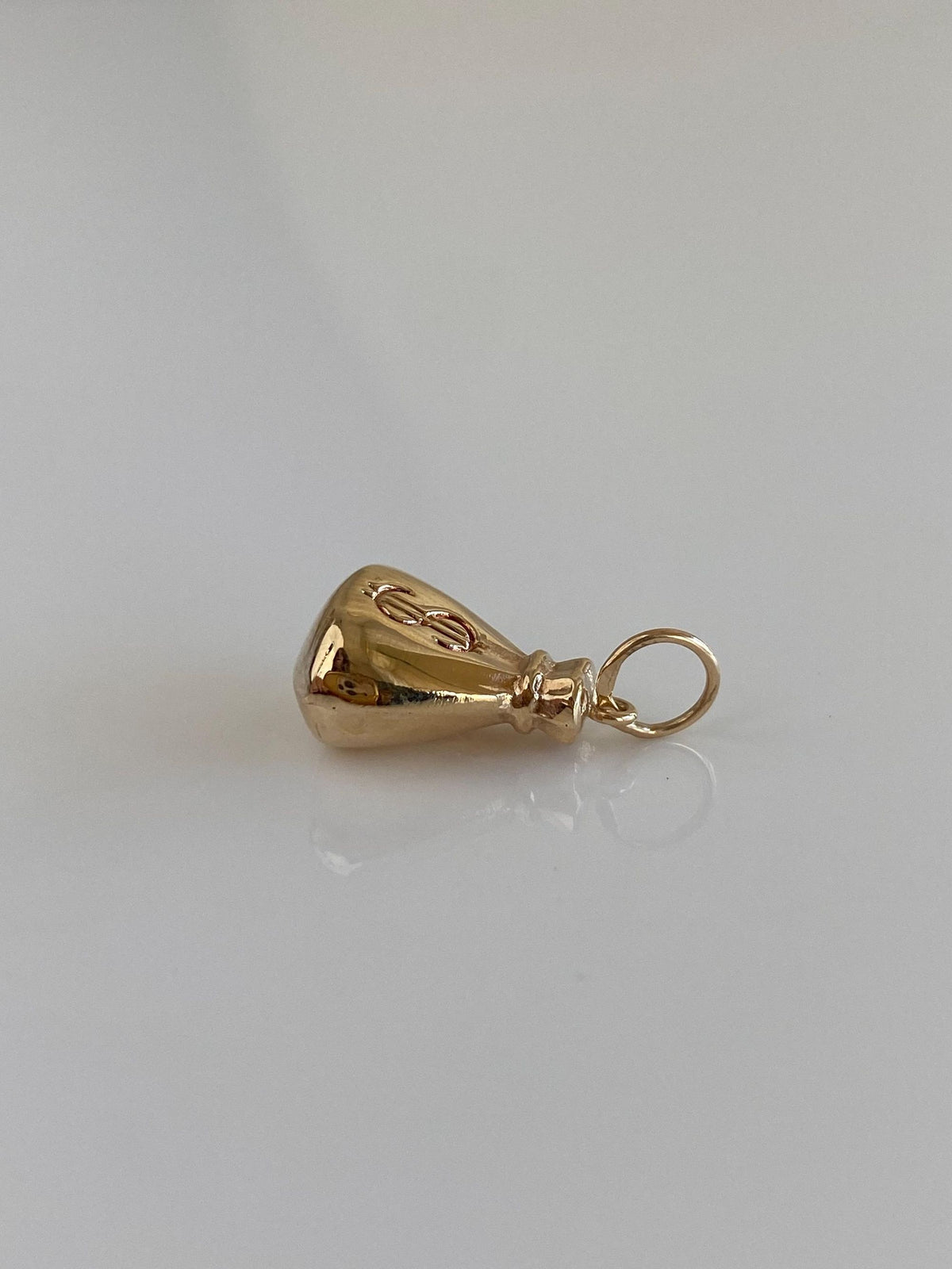 Vintage 10k Yellow Gold Money Bag Charm