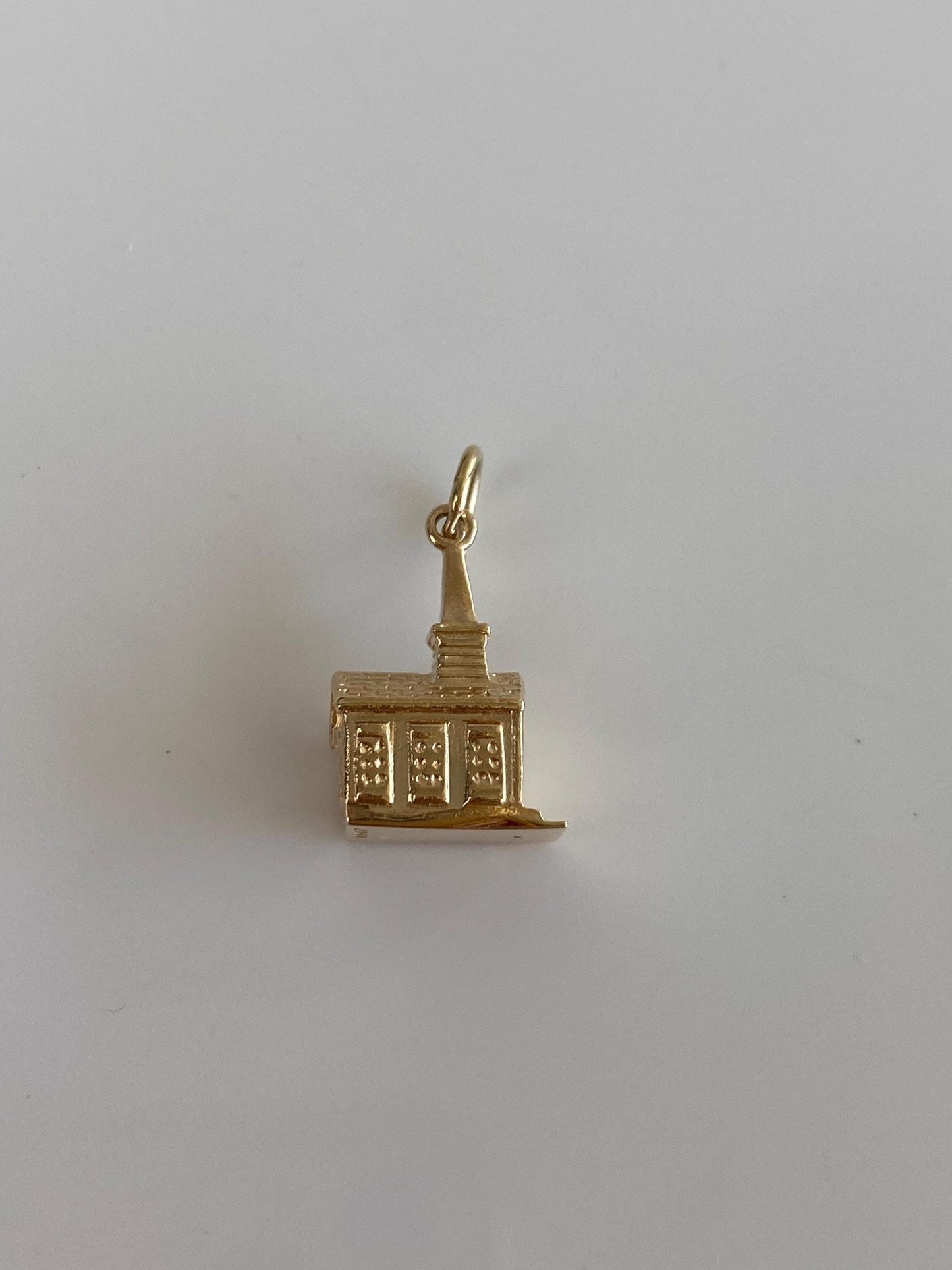 Vintage 10k Yellow Gold Church Steeple Charm