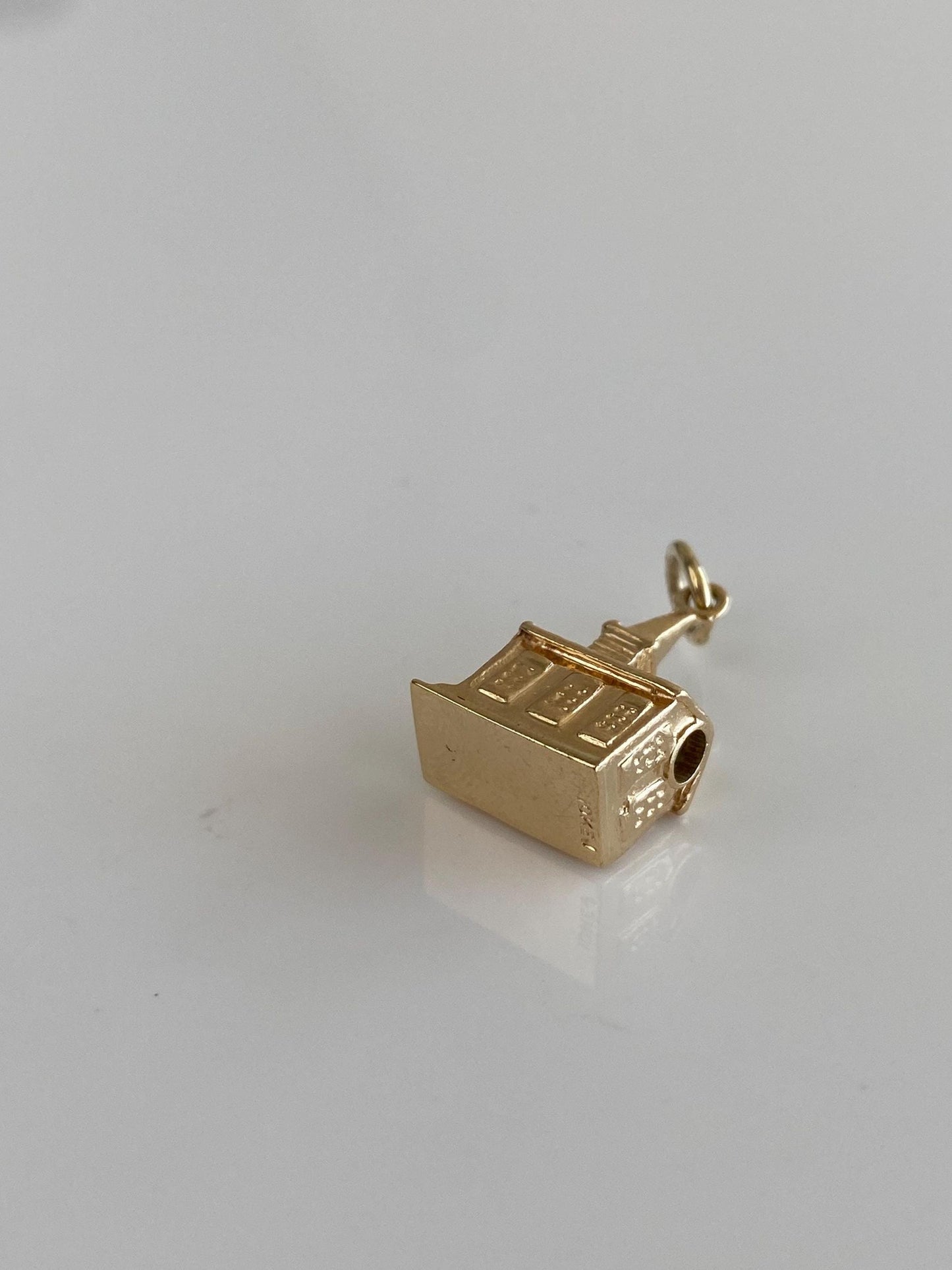 Vintage 10k Yellow Gold Church Steeple Charm