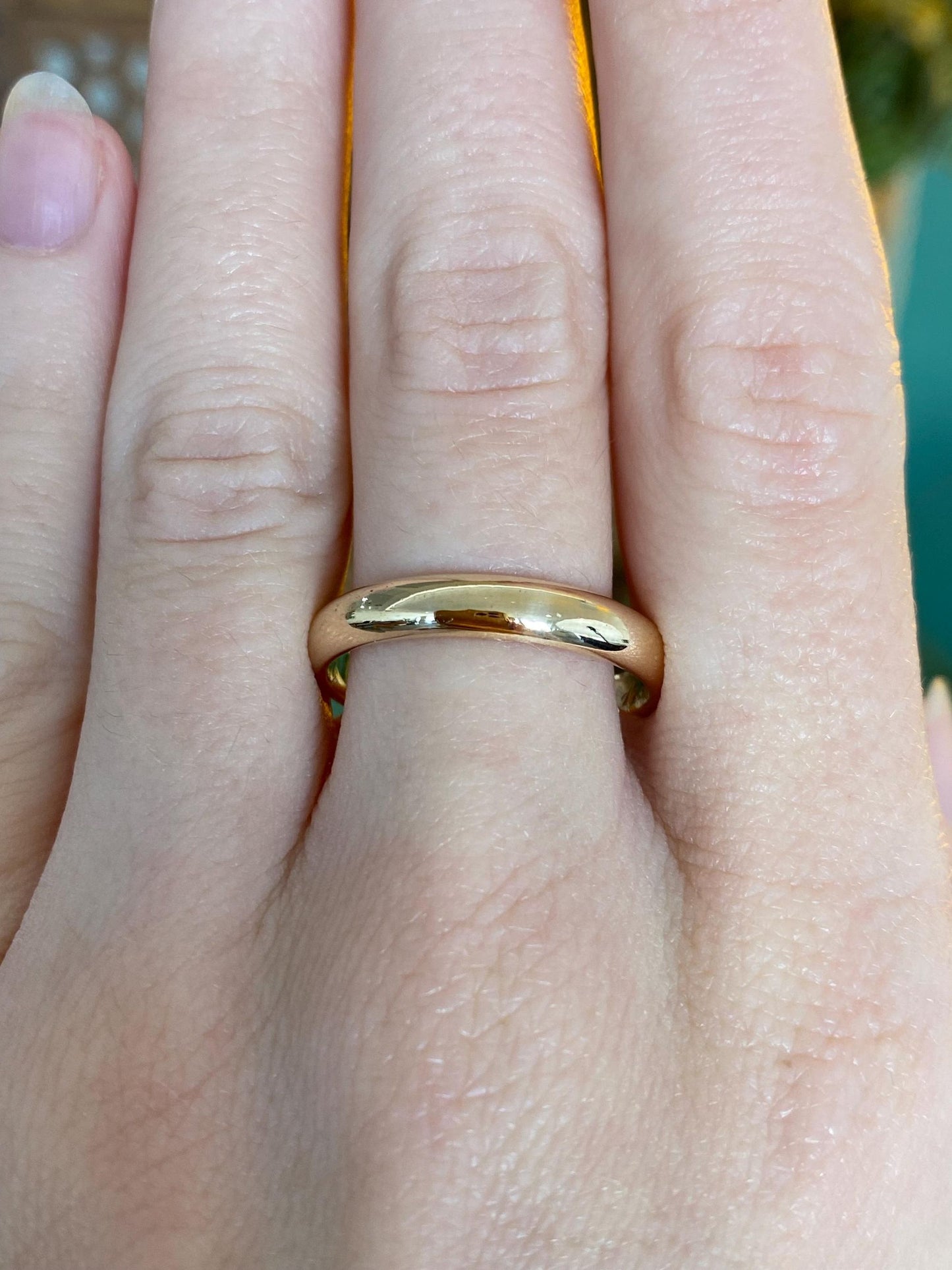 Vintage Solid 14k Yellow Gold Ring Band - Size 11