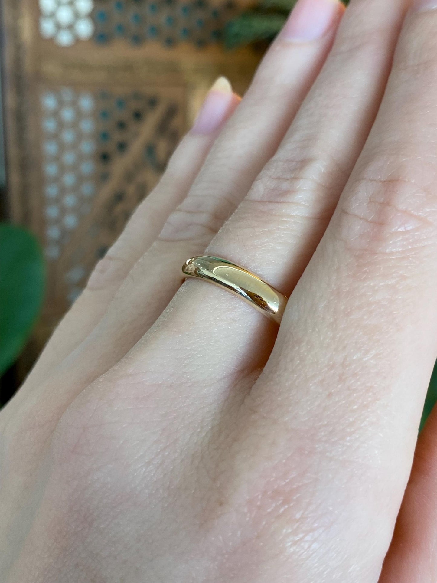 Vintage Solid 14k Yellow Gold Ring Band - Size 11