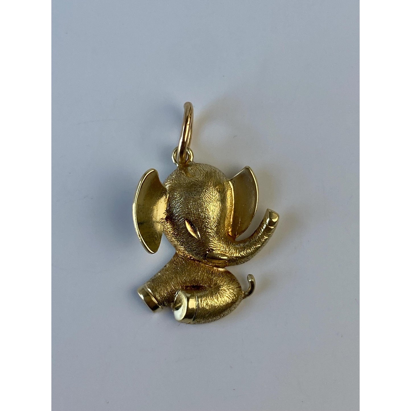 Vintage 14k Yellow Gold Elephant Charm