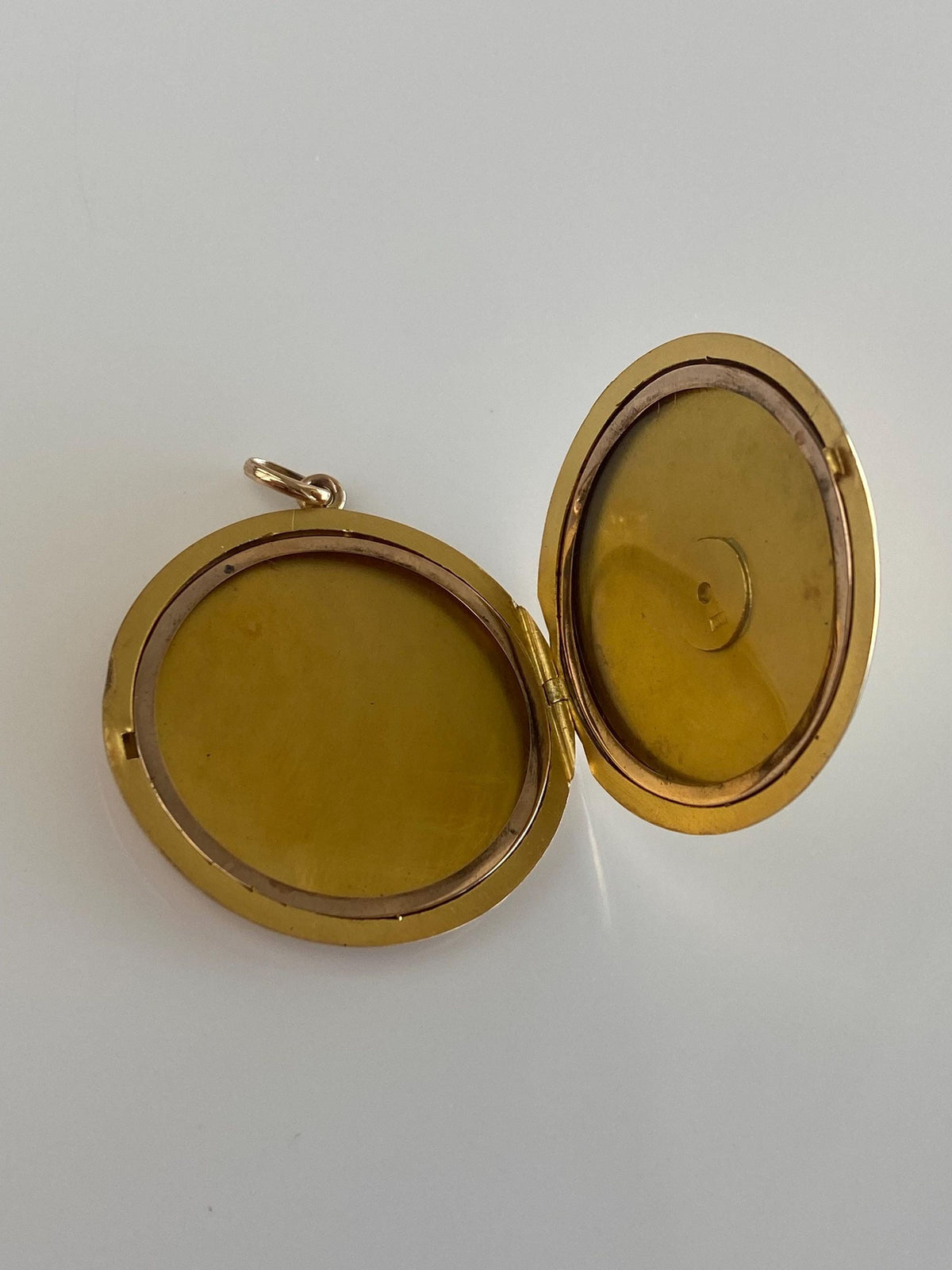 Vintage Solid 10k Yellow Gold Monogram Locket Charm
