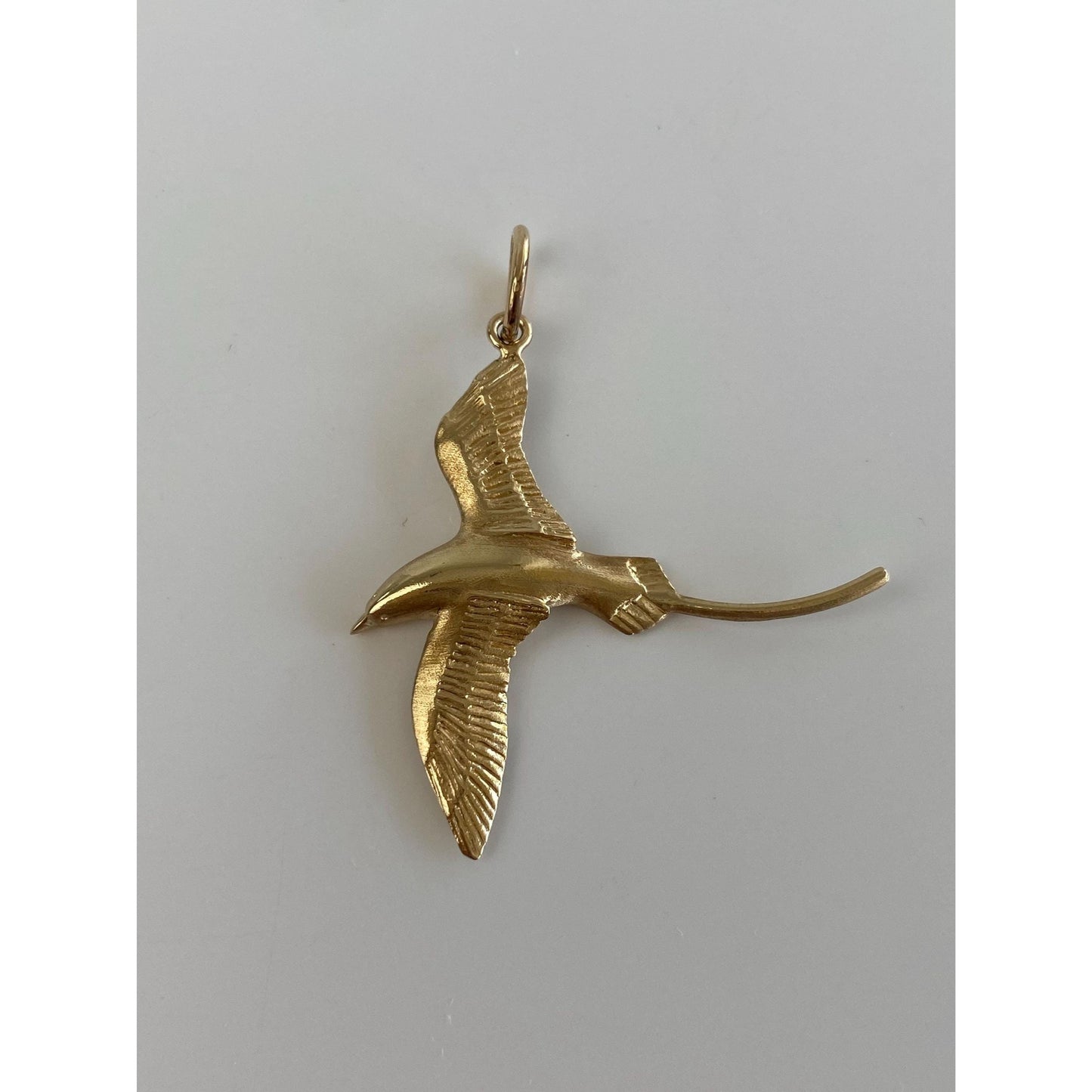 Vintage Solid 14k Yellow Gold Bird Charm