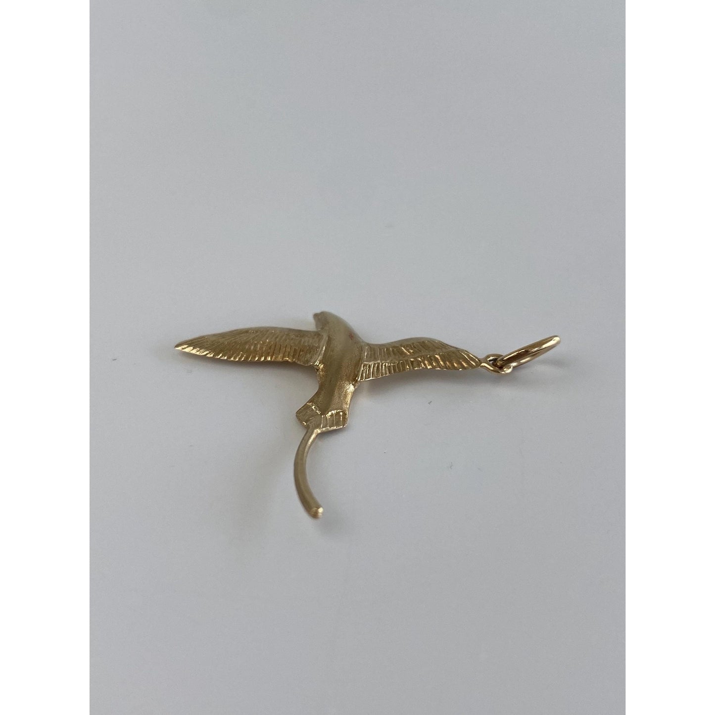 Vintage Solid 14k Yellow Gold Bird Charm