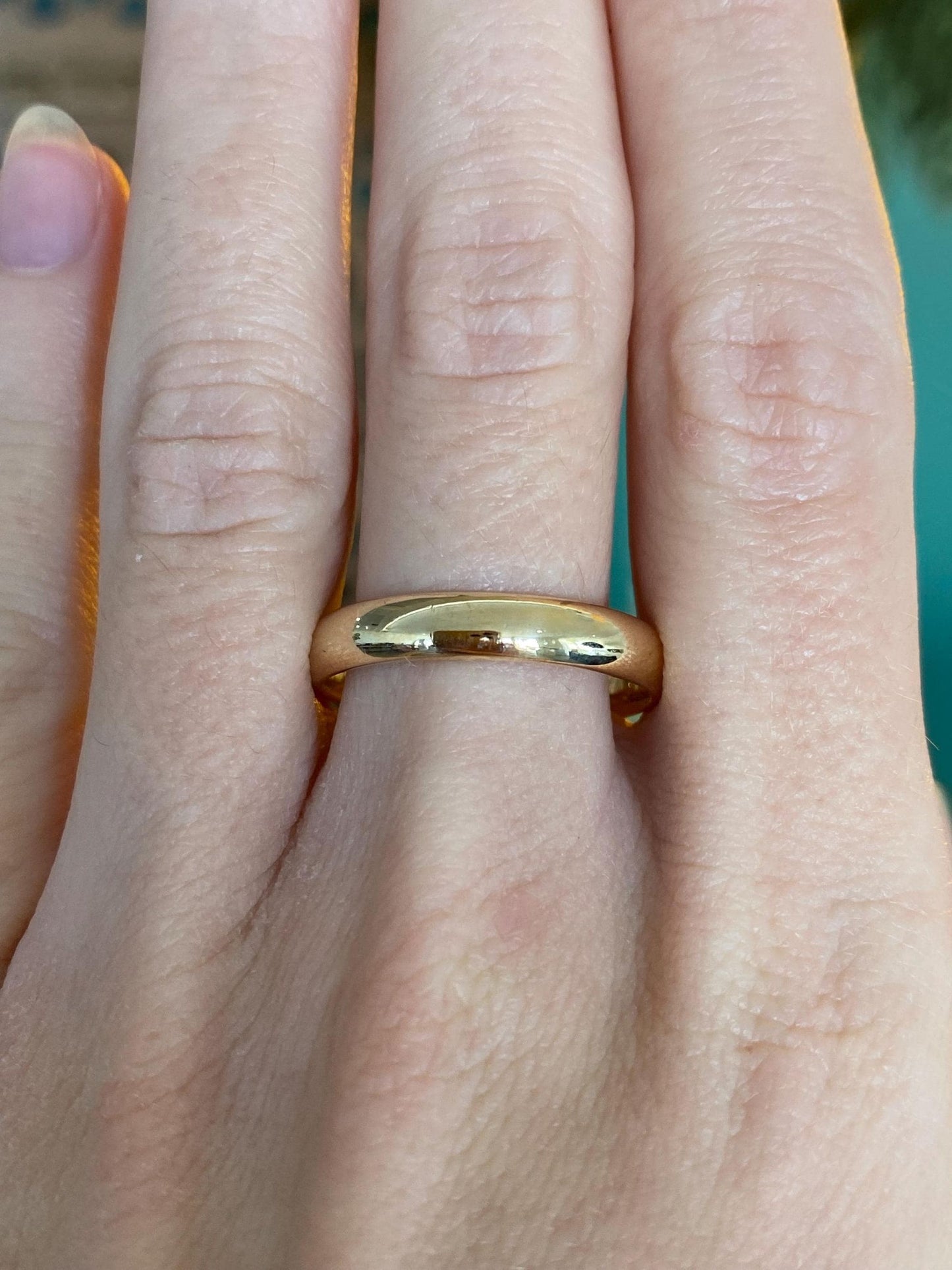 Vintage Solid 10k Yellow Gold Ring Band - Size 10.75