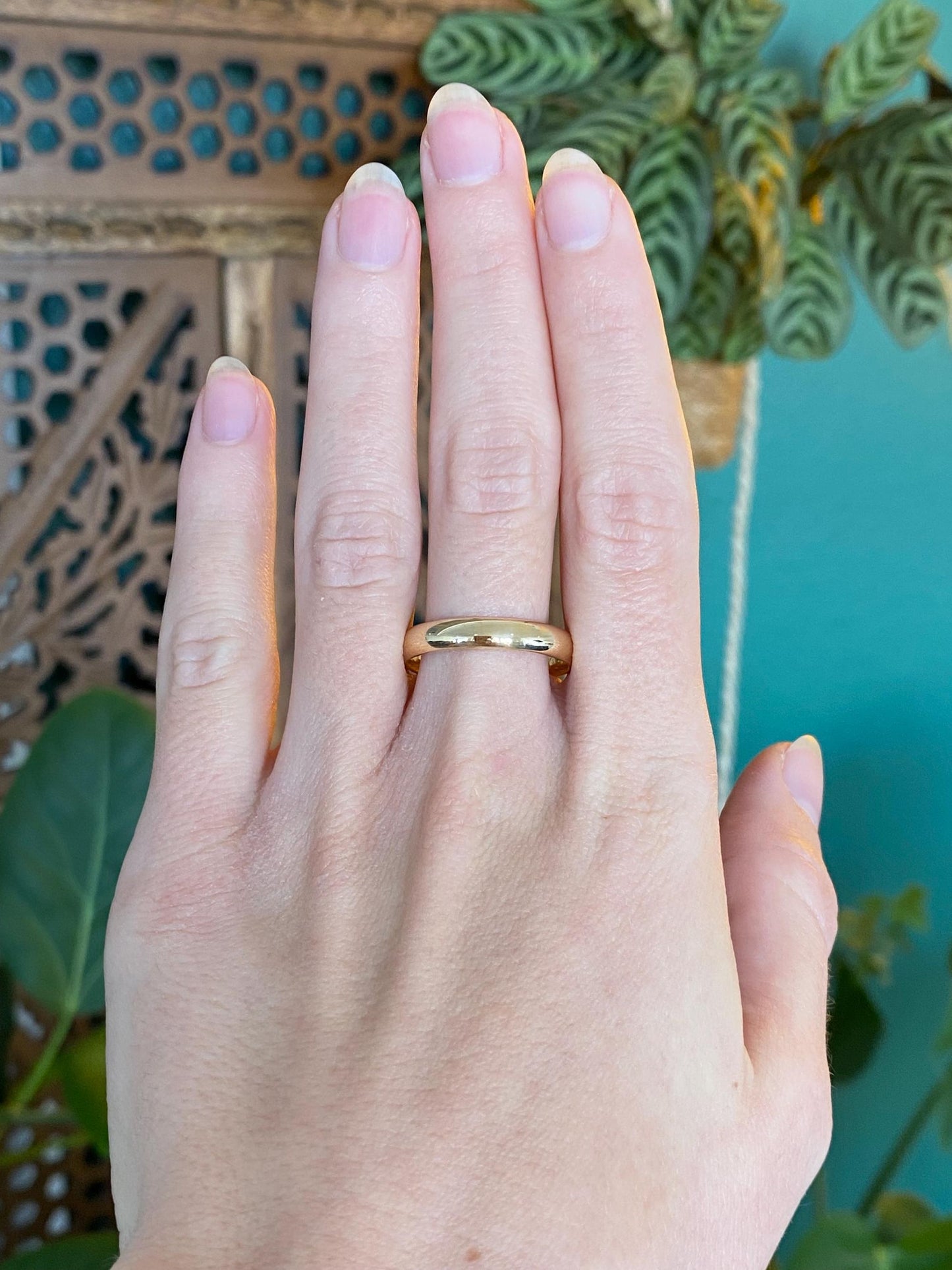 Vintage Solid 10k Yellow Gold Ring Band - Size 10.75