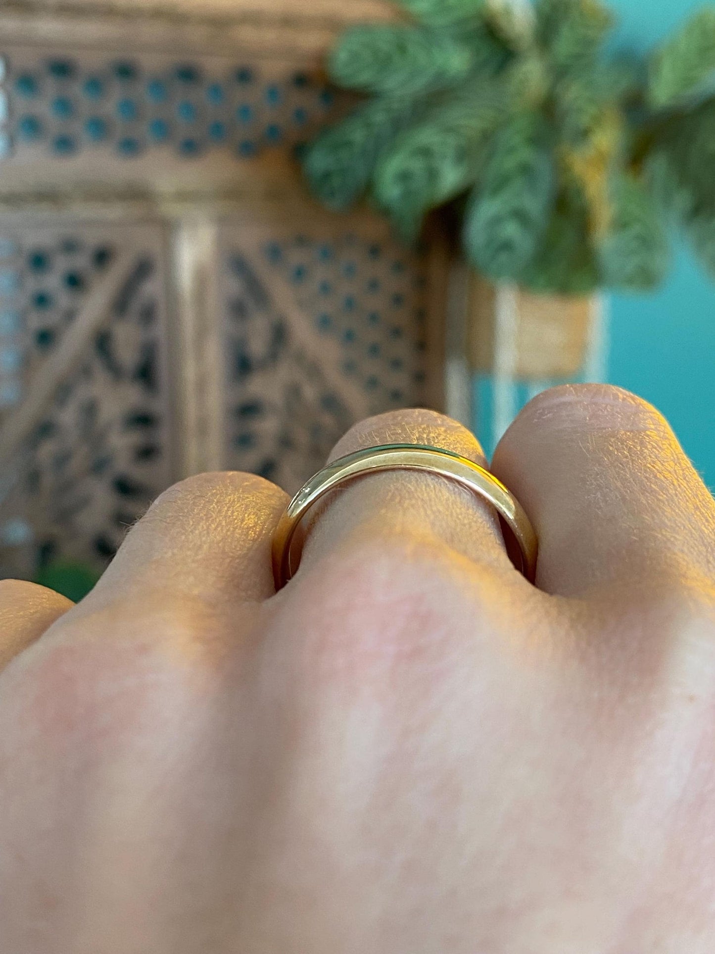 Vintage Solid 10k Yellow Gold Ring Band - Size 10.75