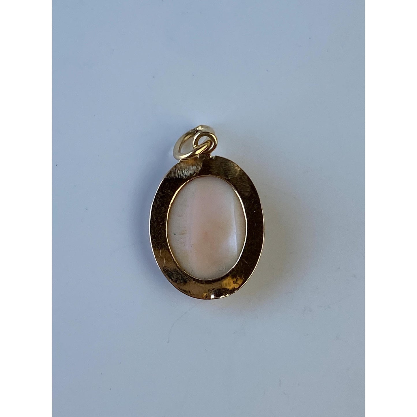 Vintage Solid 14k Yellow Gold Cameo Charm