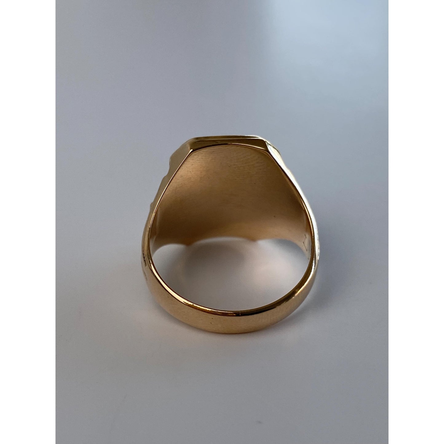 Vintage Solid 10k Yellow Gold Onyx 1944 Class Ring - Size 5.75