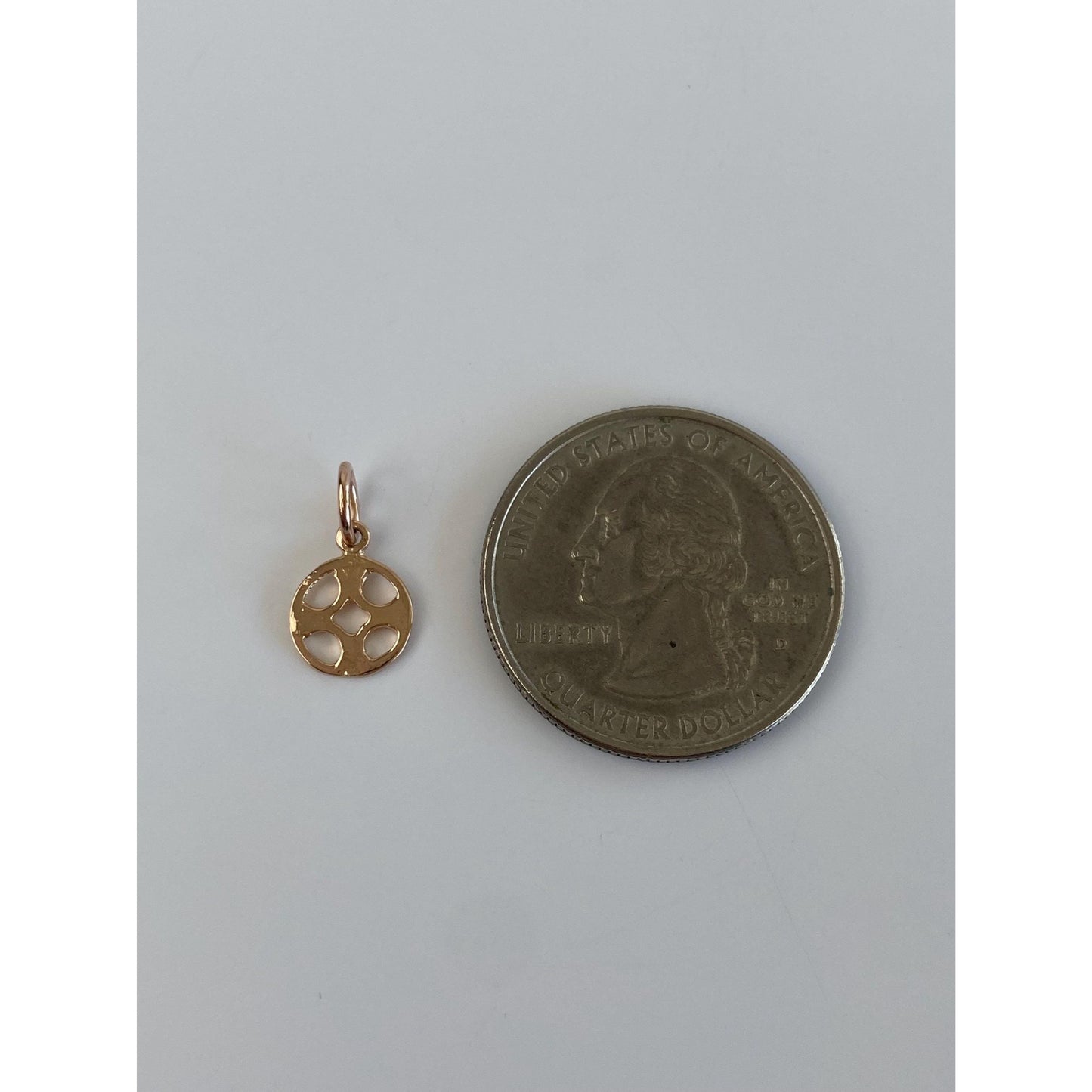 Vintage Solid 14k Rose Gold Charm