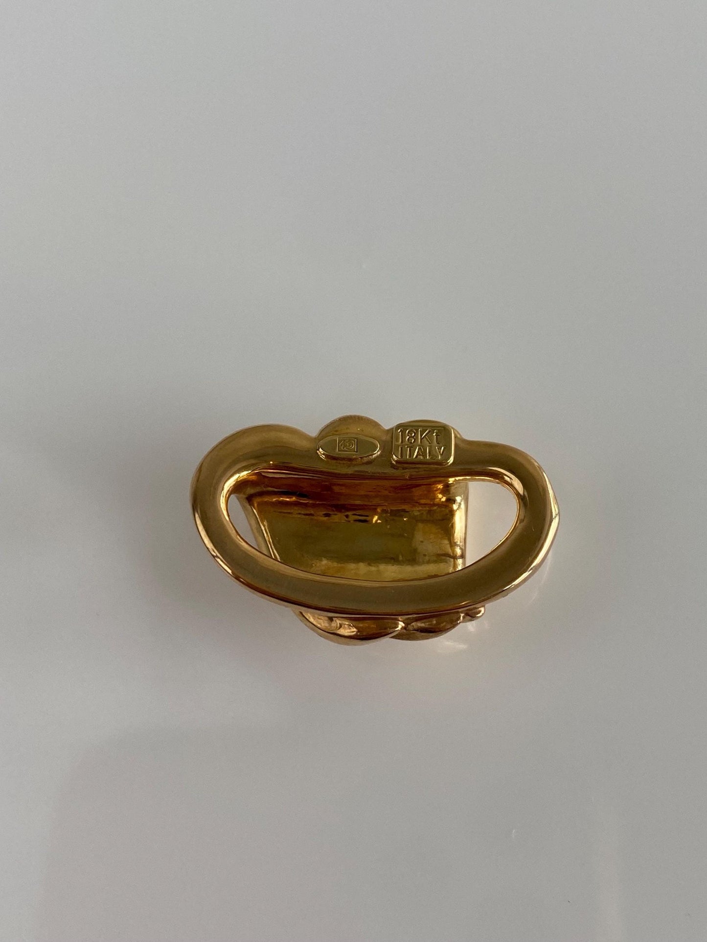 Vintage 18k Yellow Gold Twist Slide Charm