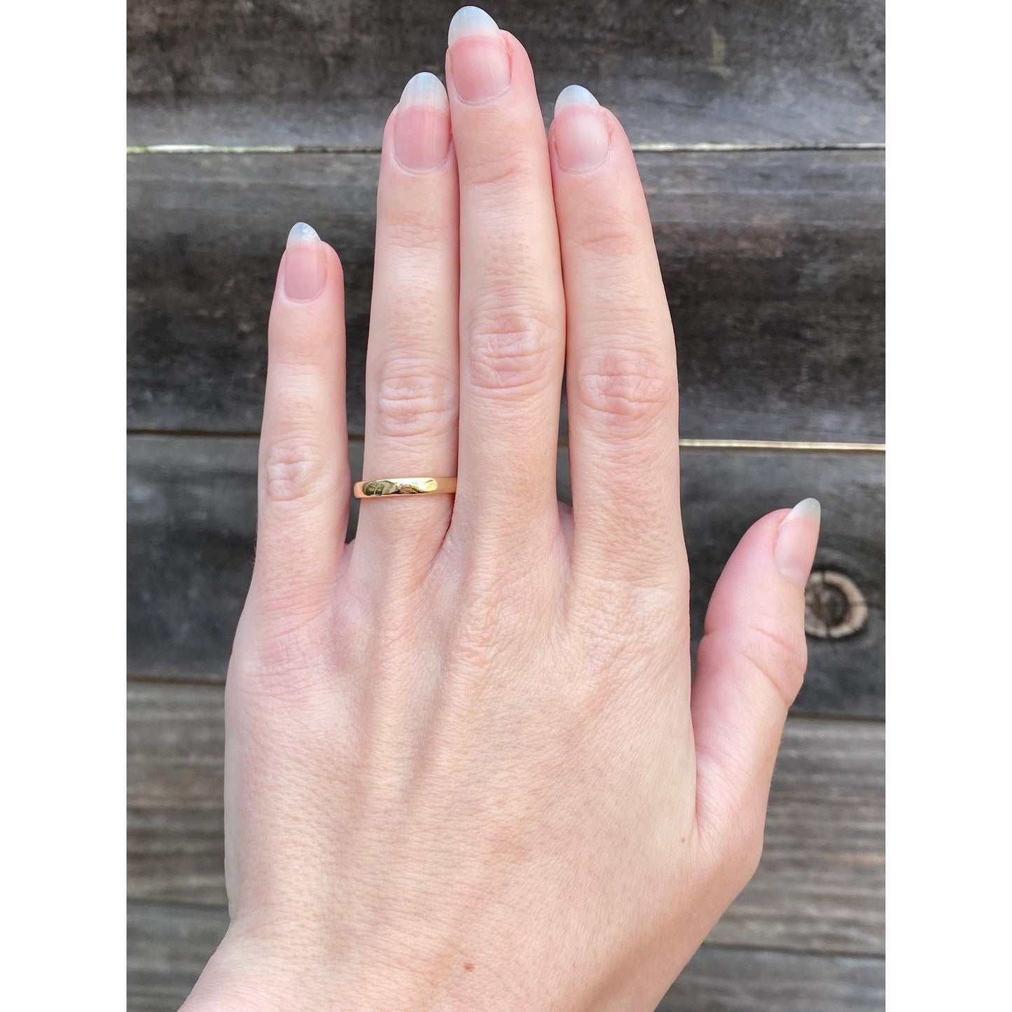 Vintage Solid 18k Yellow Gold Ring Band - Size 5.5