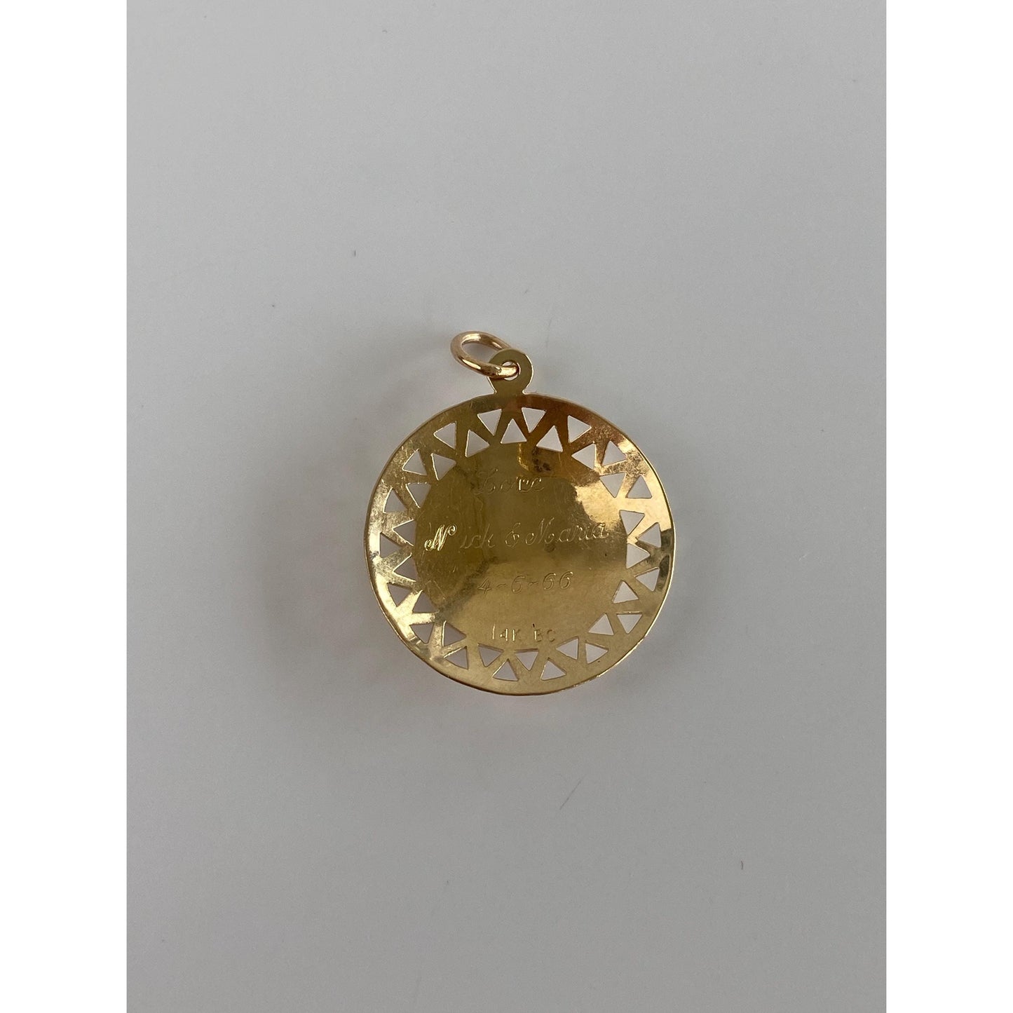 Vintage Solid 14k Happy Birthday Charm