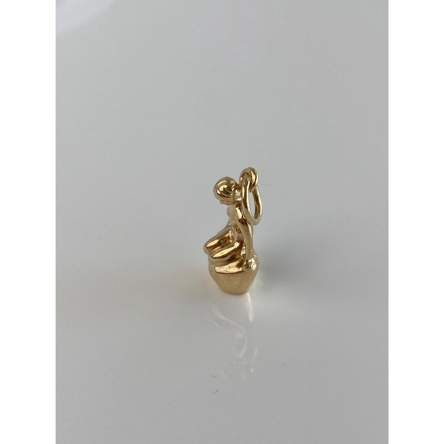 Vintage Solid 14k Yellow Gold Denmark Mermaid Charm