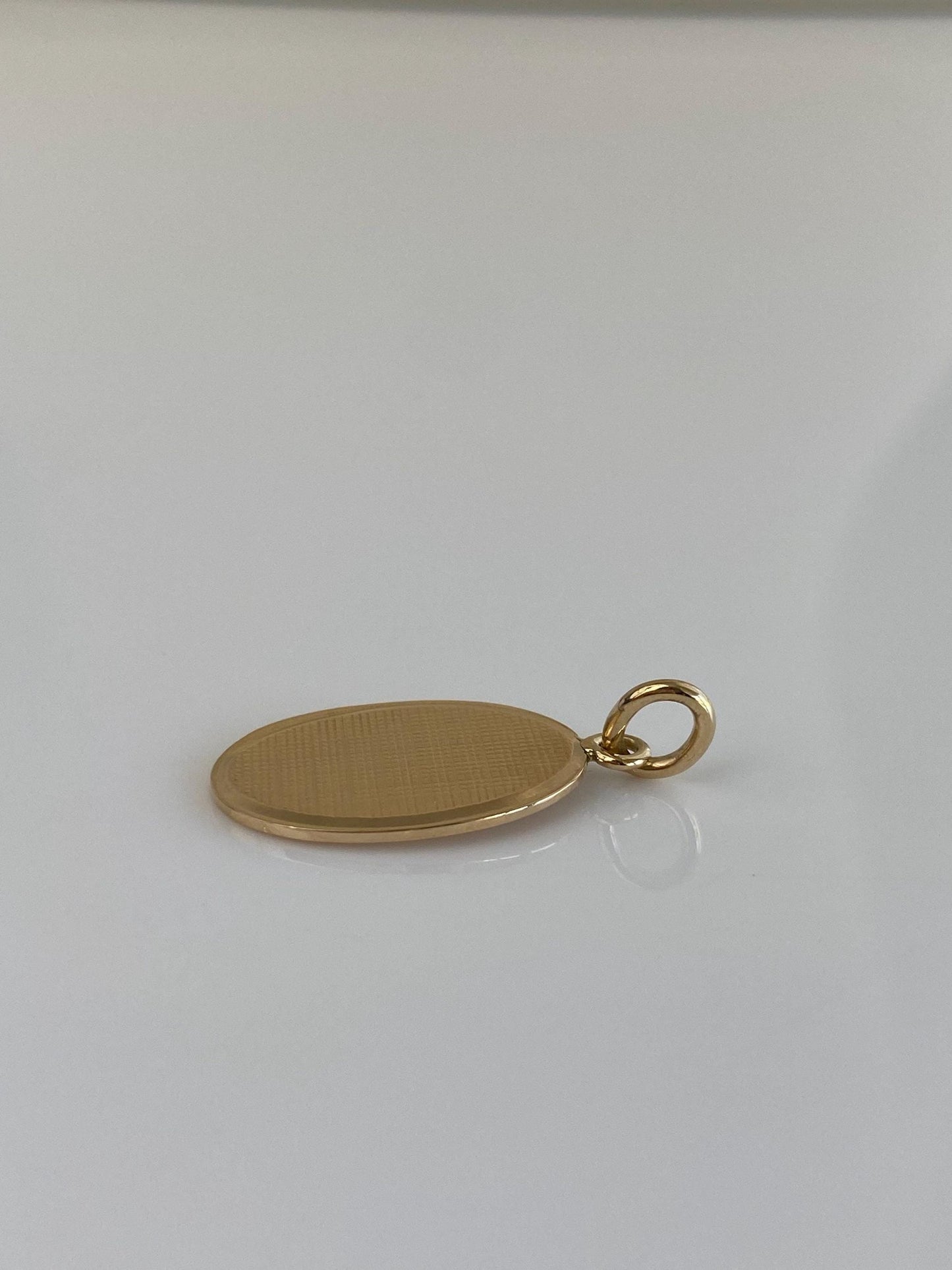 Vintage Solid 14k Yellow Gold Pattern Tie Tack Conversion Charm