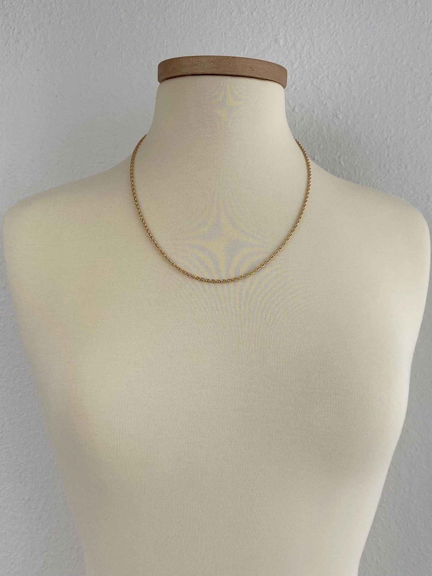 Vintage Solid 14k Yellow Gold Chain Necklace - 22.75 inches
