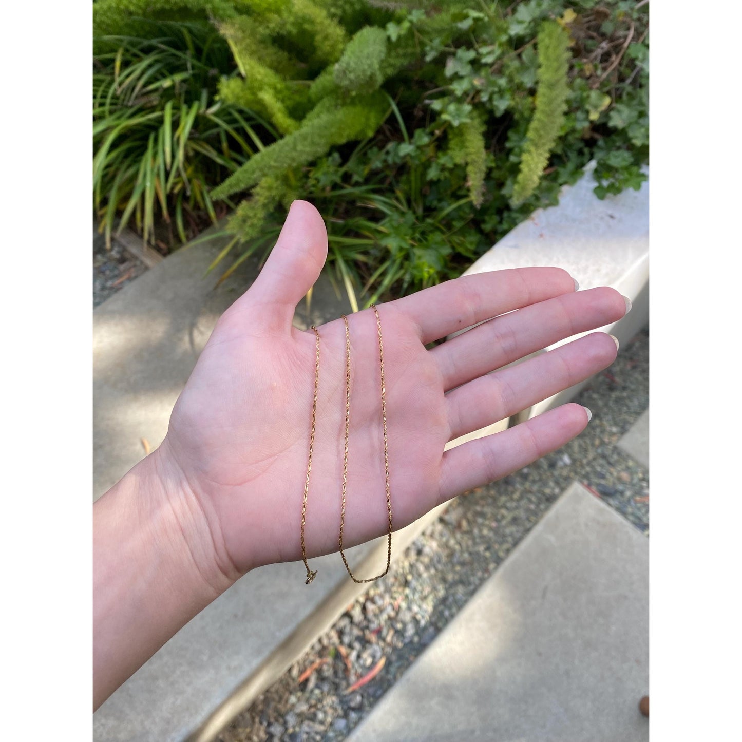 Vintage Solid 18k Yellow Gold Twist Chain Necklace - 31.75 inches