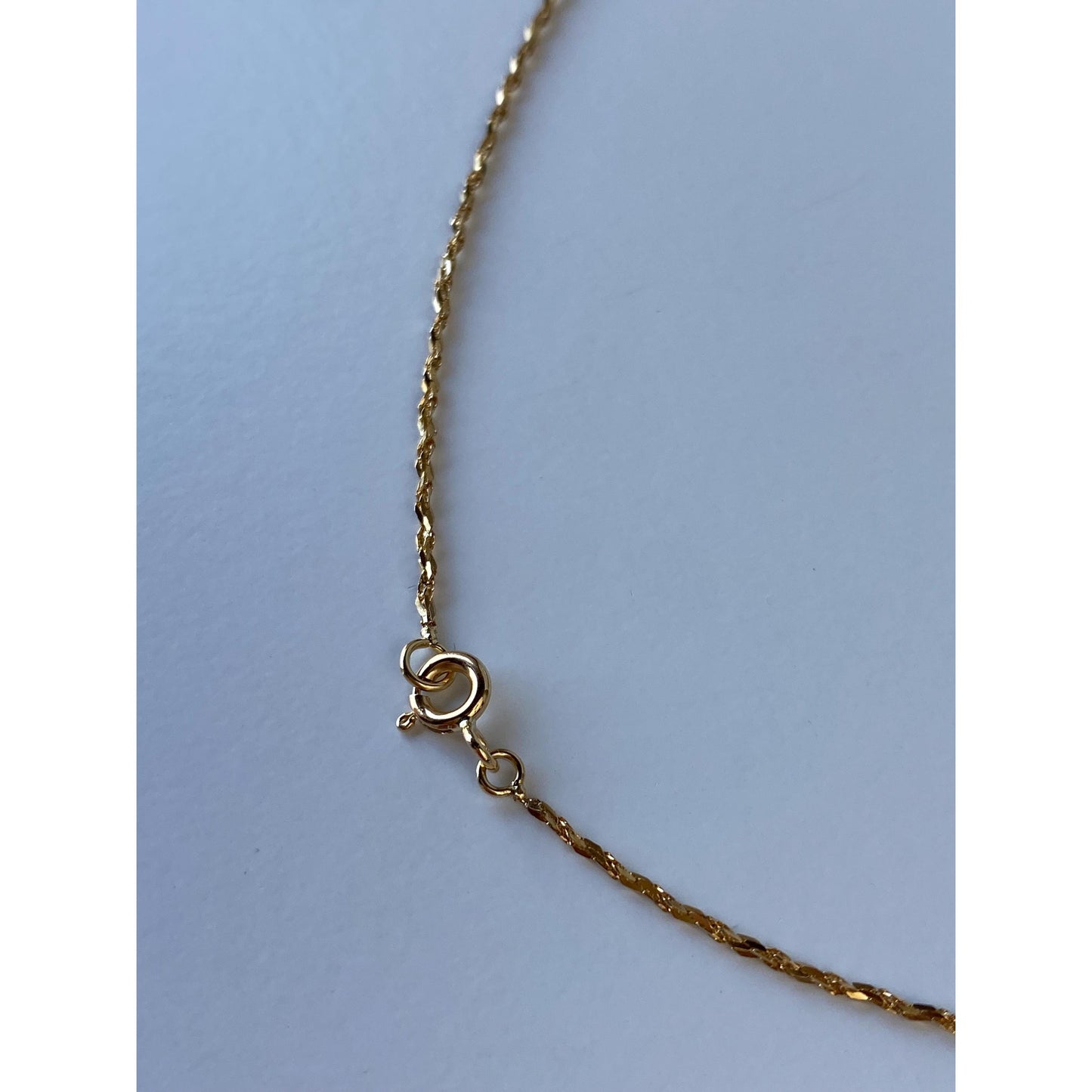 Vintage Solid 18k Yellow Gold Twist Chain Necklace - 31.75 inches