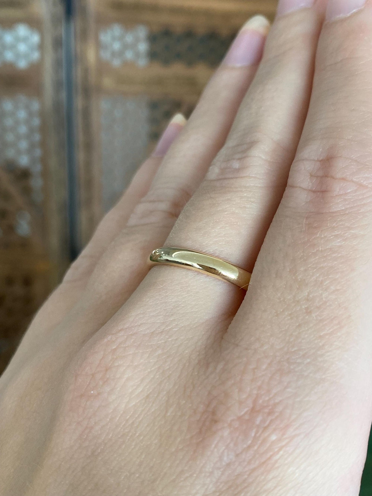 Vintage Solid 14k Yellow Gold Ring Band - Size 10
