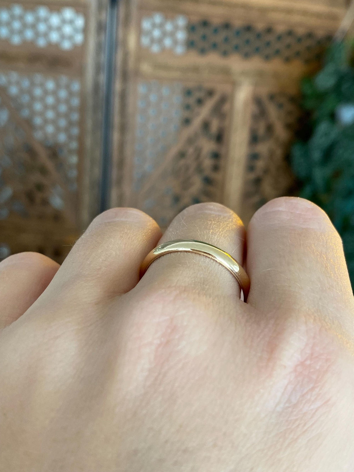 Vintage Solid 14k Yellow Gold Ring Band - Size 10