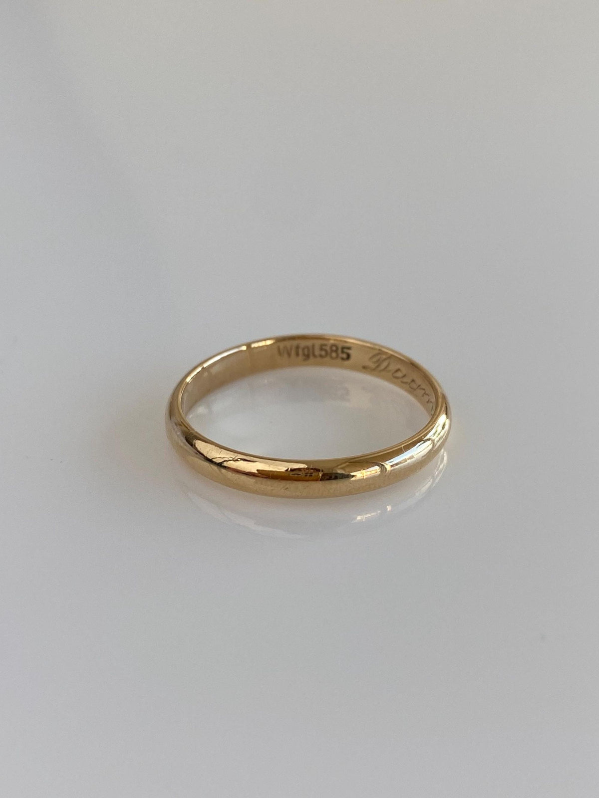 Vintage Solid 14k Yellow Gold Ring Band - Size 10