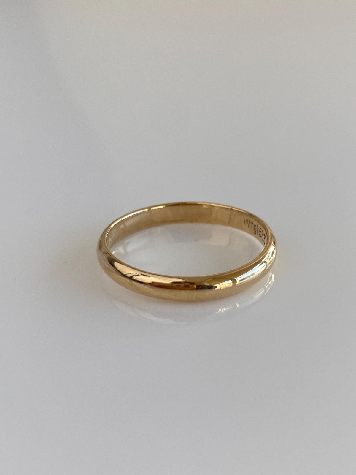 Vintage Solid 14k Yellow Gold Ring Band - Size 10