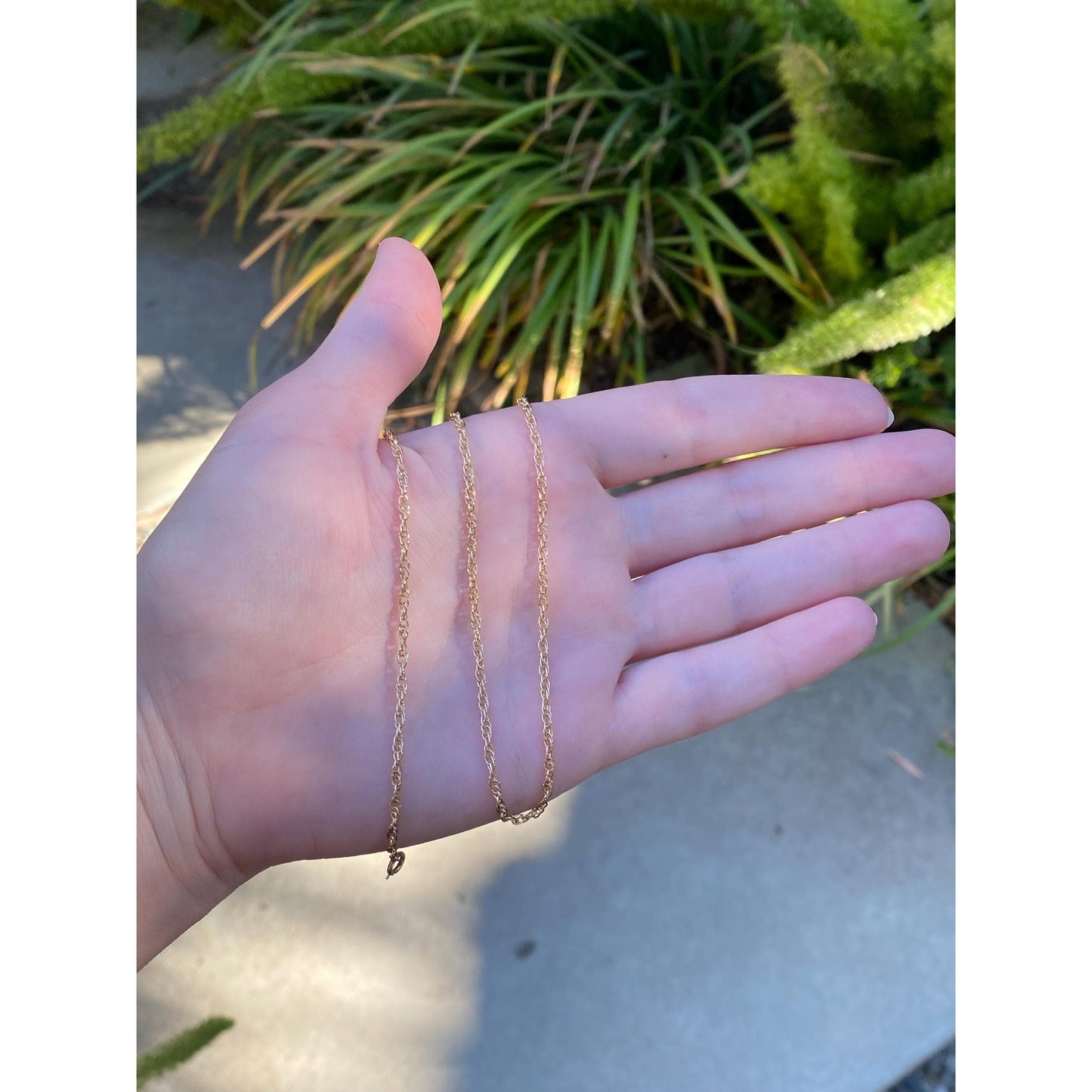 Vintage Solid 14k Yellow Gold Chain Necklace - 18.25 inches