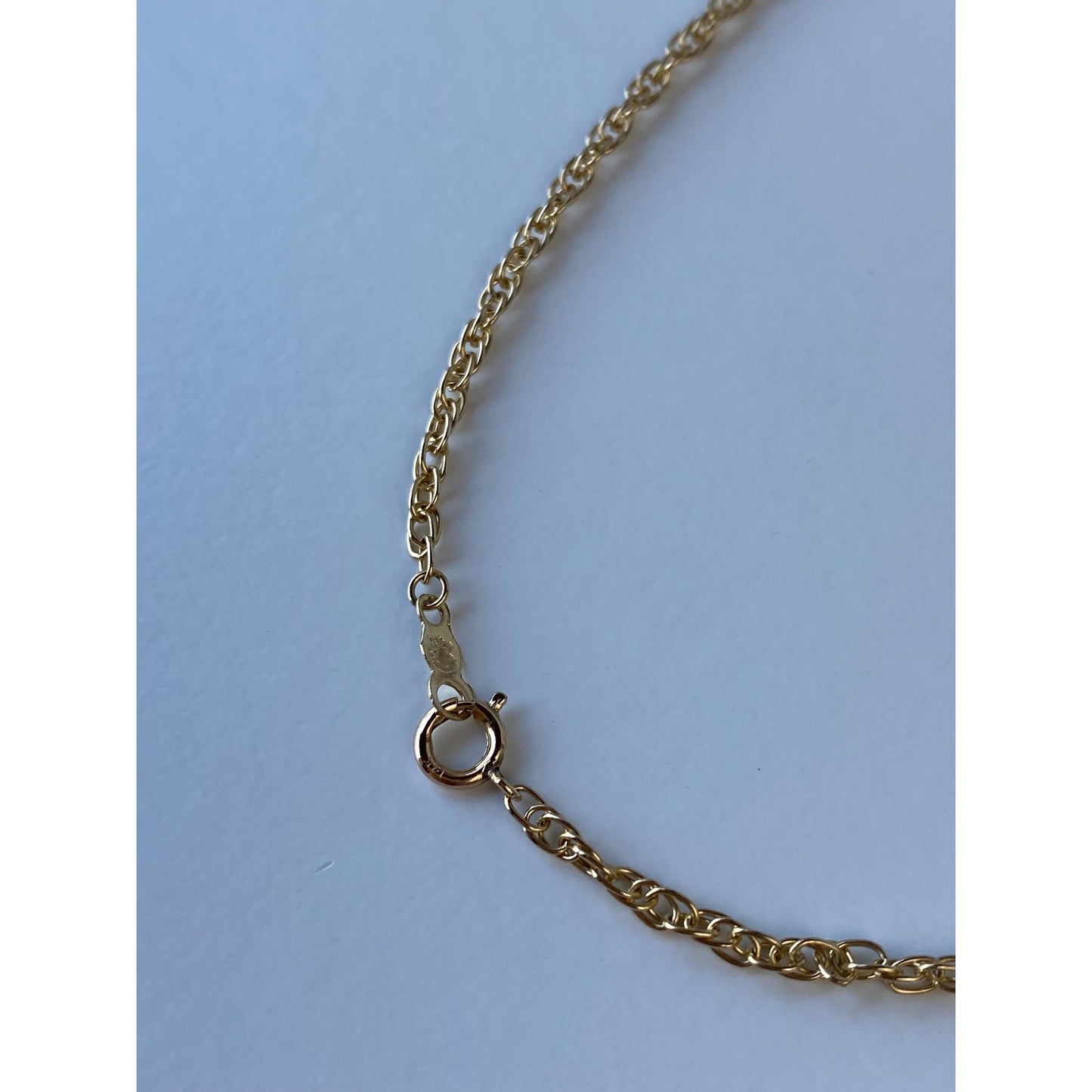 Vintage Solid 14k Yellow Gold Chain Necklace - 18.25 inches