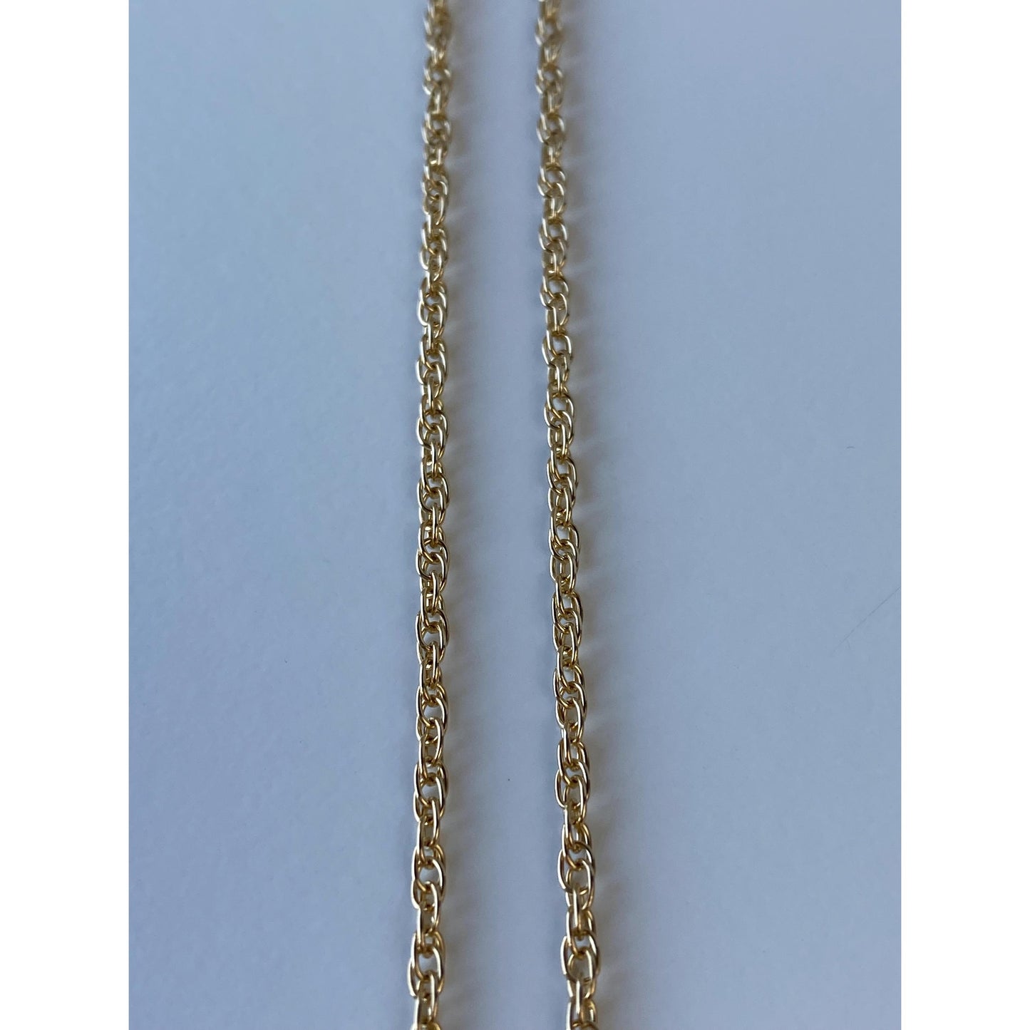 Vintage Solid 14k Yellow Gold Chain Necklace - 18.25 inches