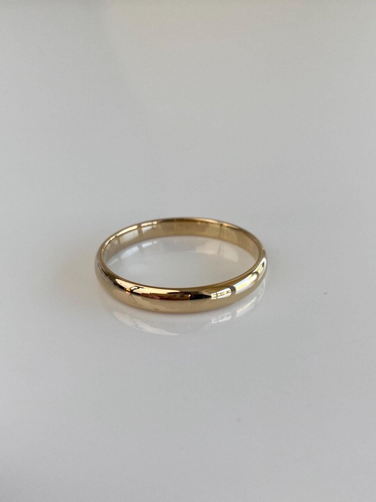 Vintage Solid 14k Yellow Gold Ring Band - Size 10.75