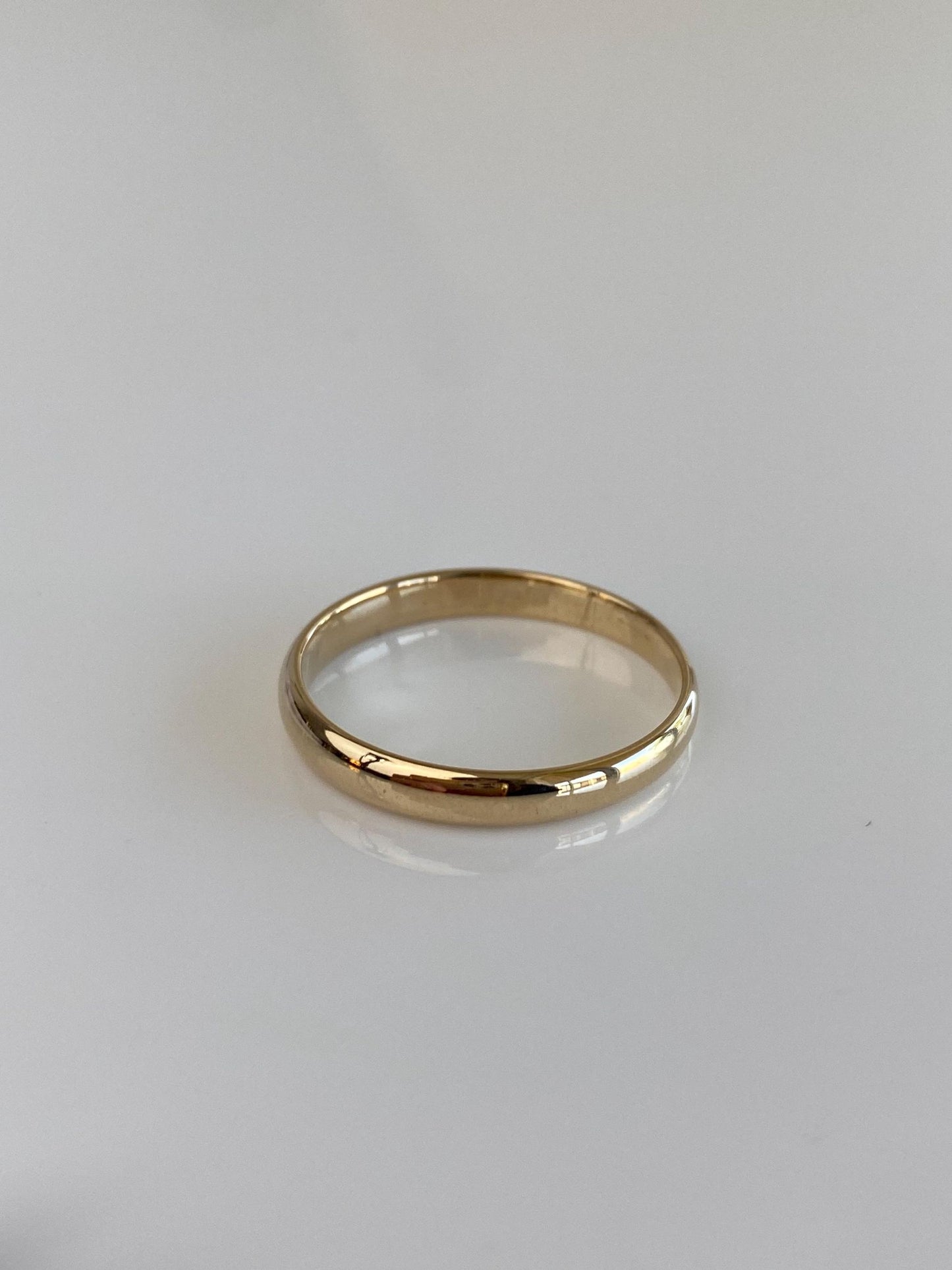 Vintage Solid 14k Yellow Gold Ring Band - Size 10.75