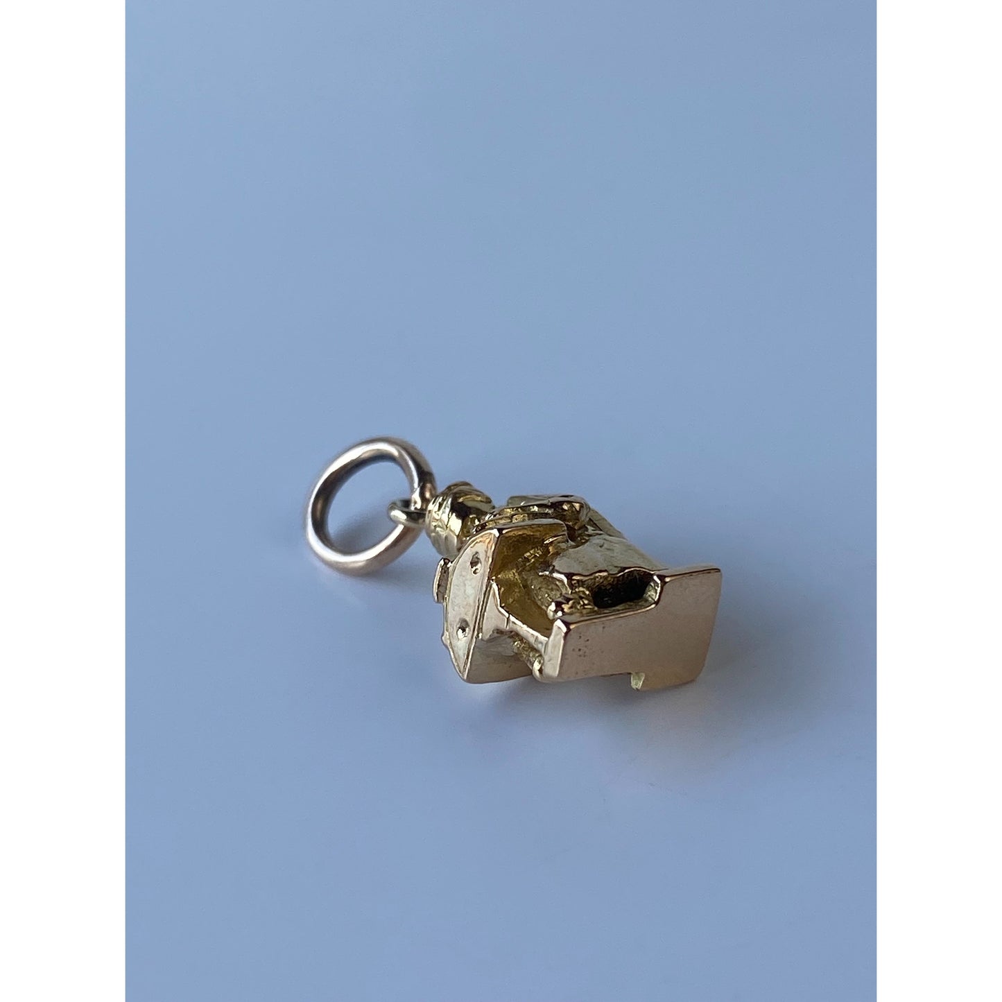 Vintage Solid 18k Yellow Gold Scriber Charm