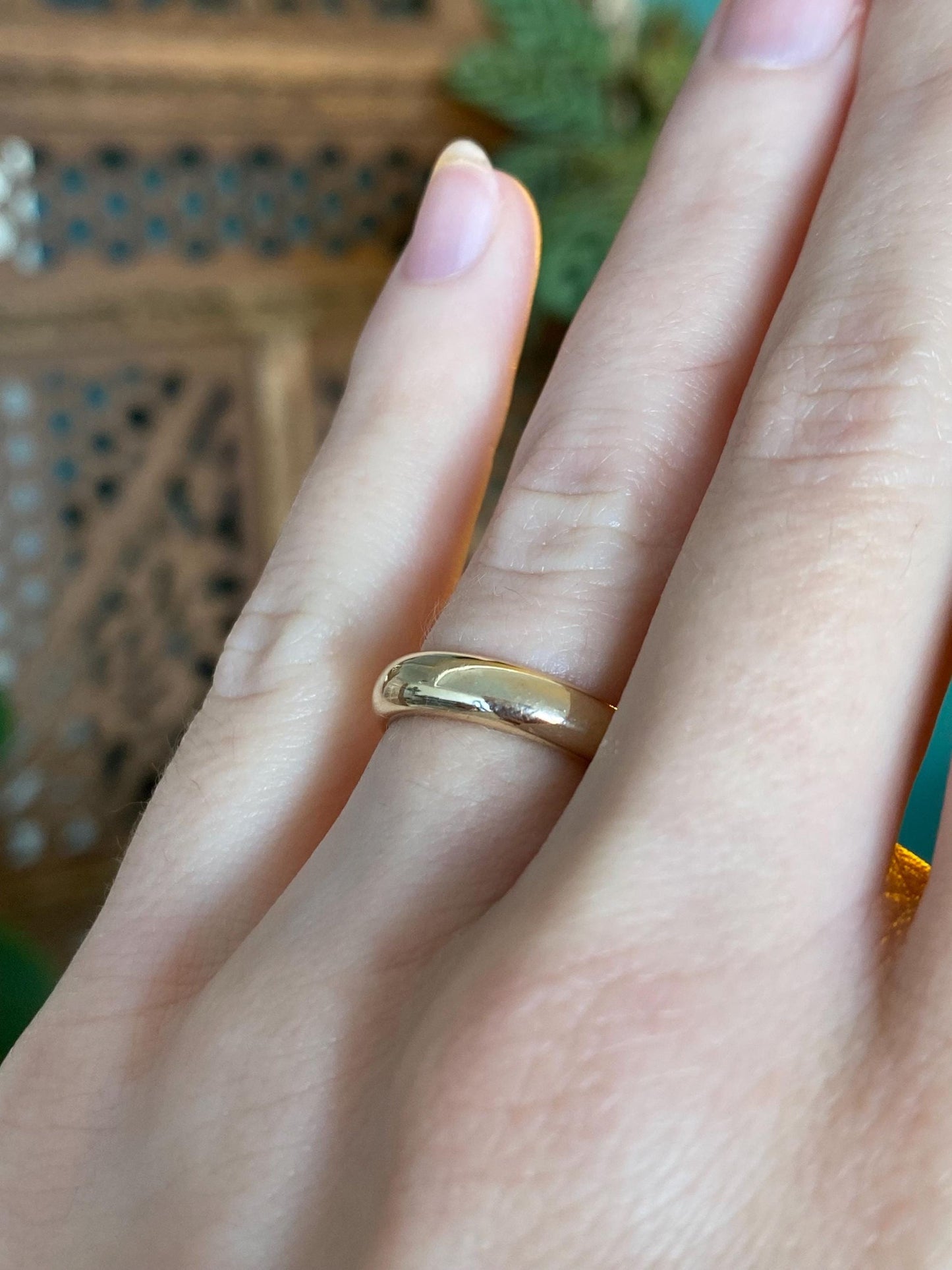 Vintage Solid 10k Yellow Gold Ring Band - Size 4.5