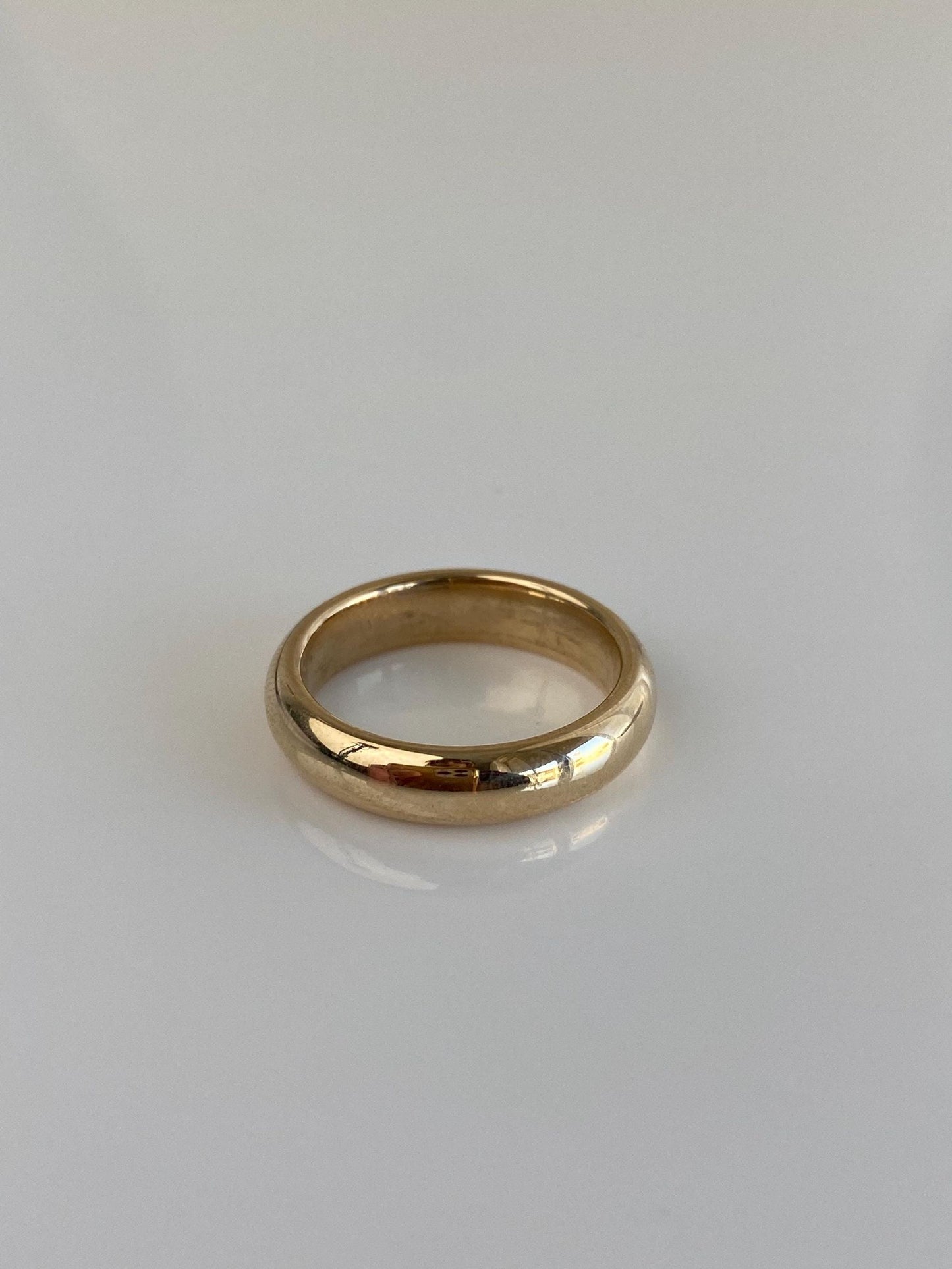 Vintage Solid 10k Yellow Gold Ring Band - Size 4.5