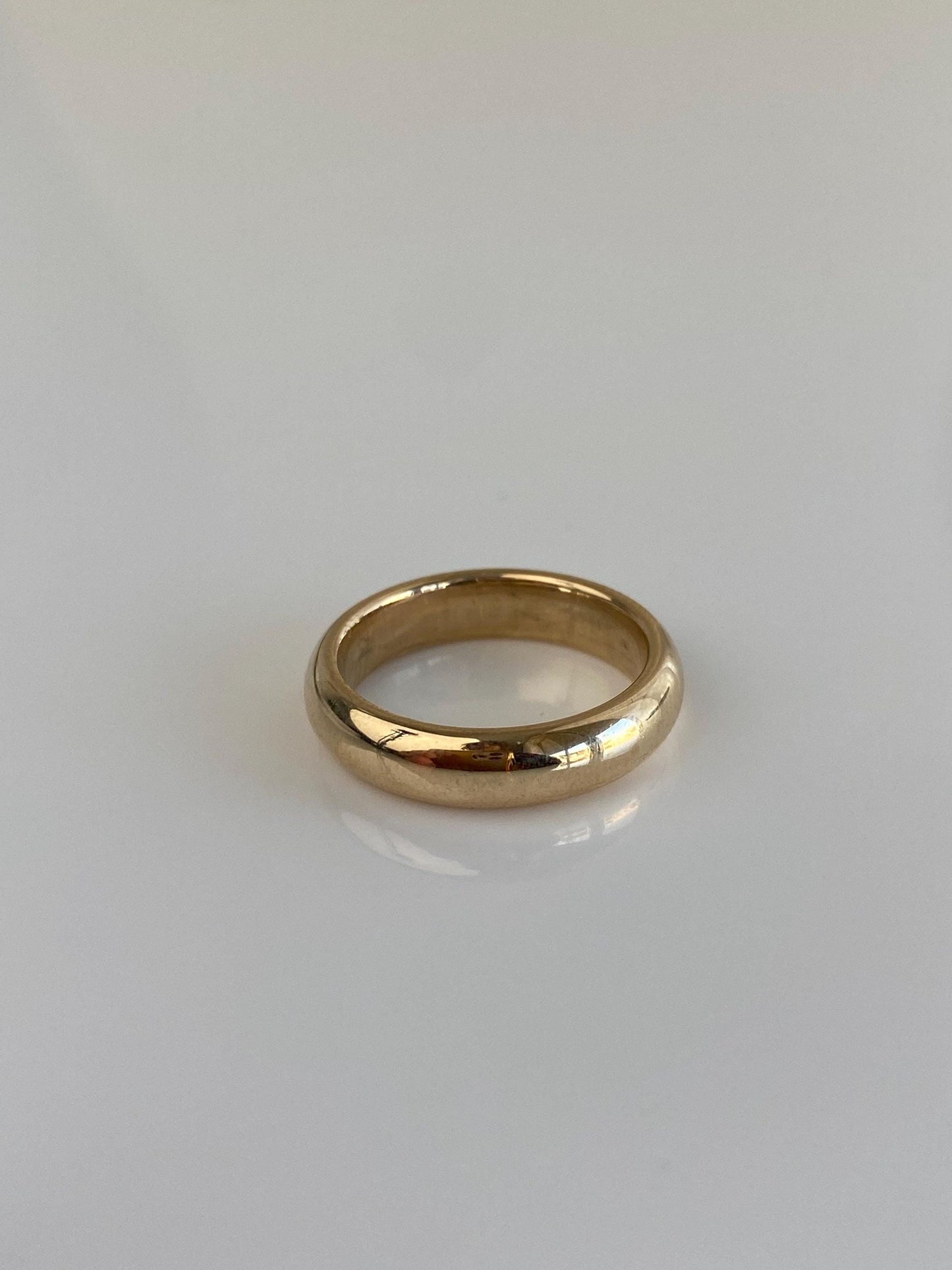 Vintage Solid 10k Yellow Gold Ring Band - Size 4.5
