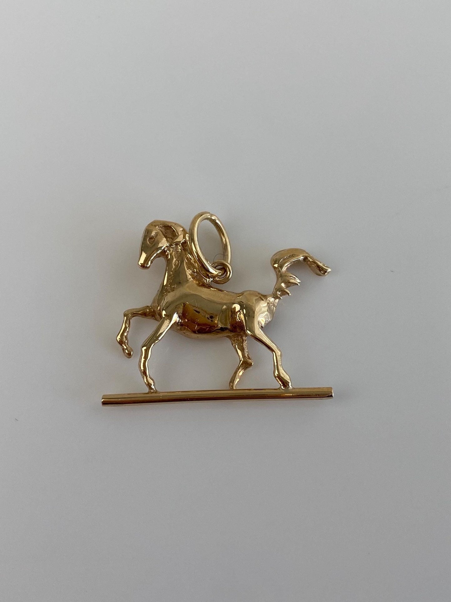Vintage 14k Yellow Gold Horse Charm
