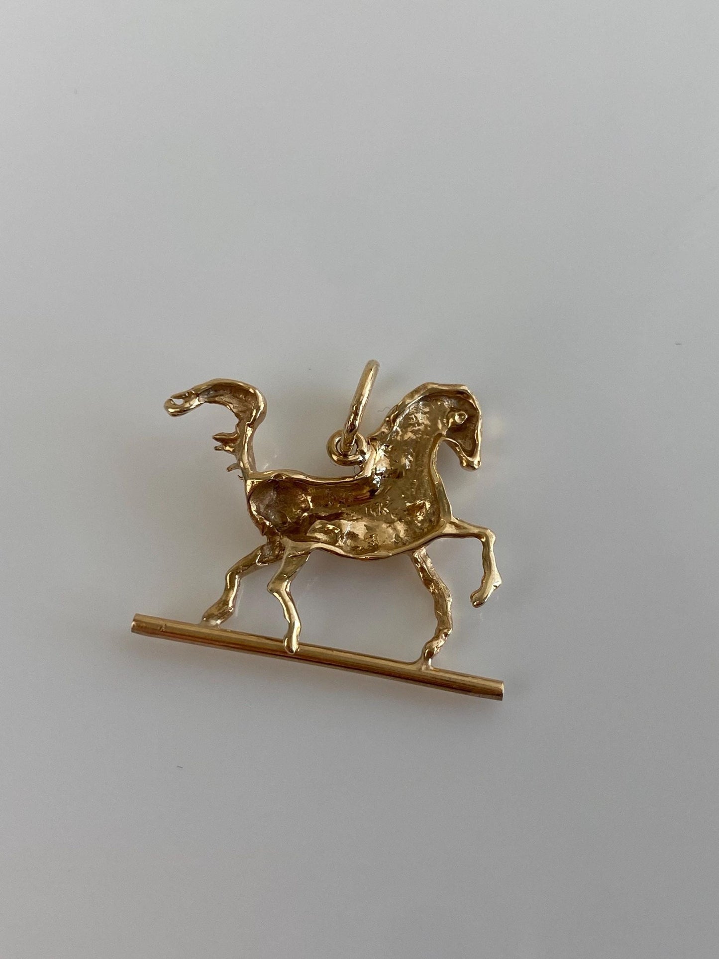 Vintage 14k Yellow Gold Horse Charm