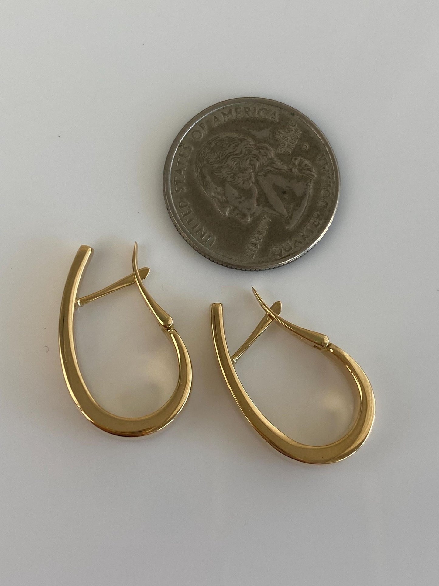 Vintage 18k Yellow Gold Drop Earrings