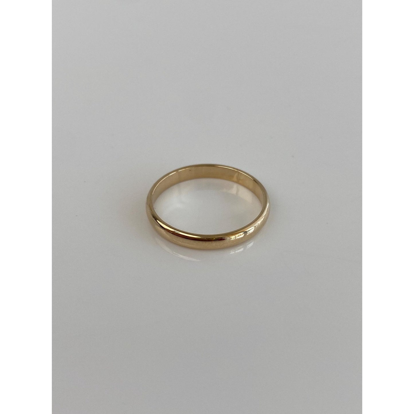 Vintage Solid 14k Yellow Gold Slim Ring Band - Size 5.75