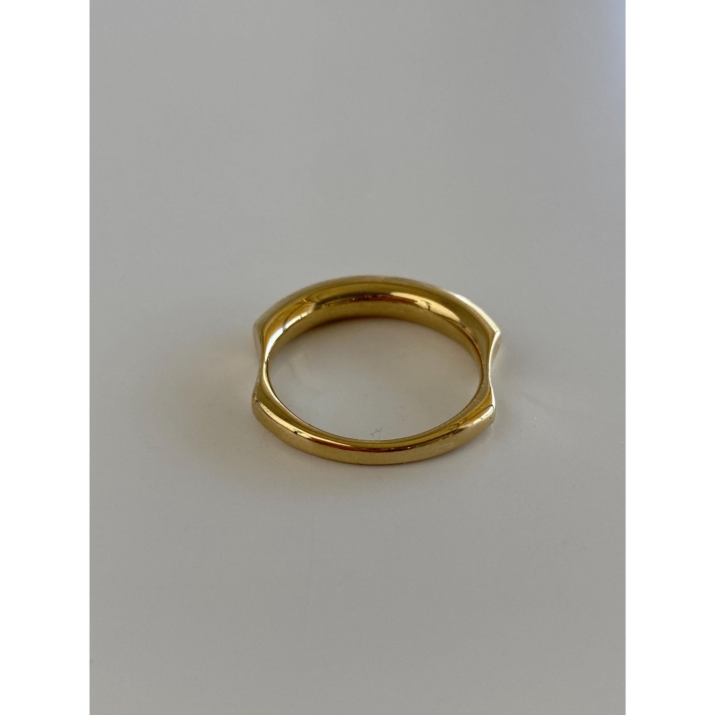 Vintage Solid 14k Yellow Gold Chunky Stacker Ring - Size 7