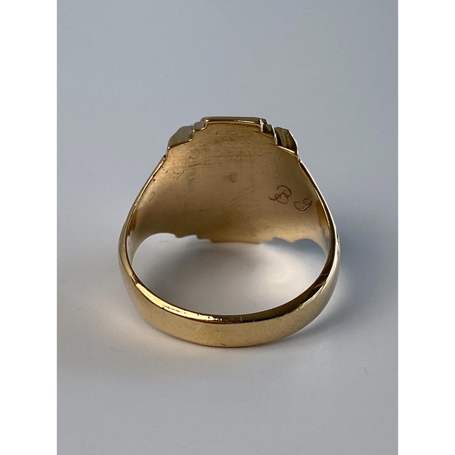 Vintage Solid 10k White & Yellow Gold 1959 Class Ring - Size 6.25