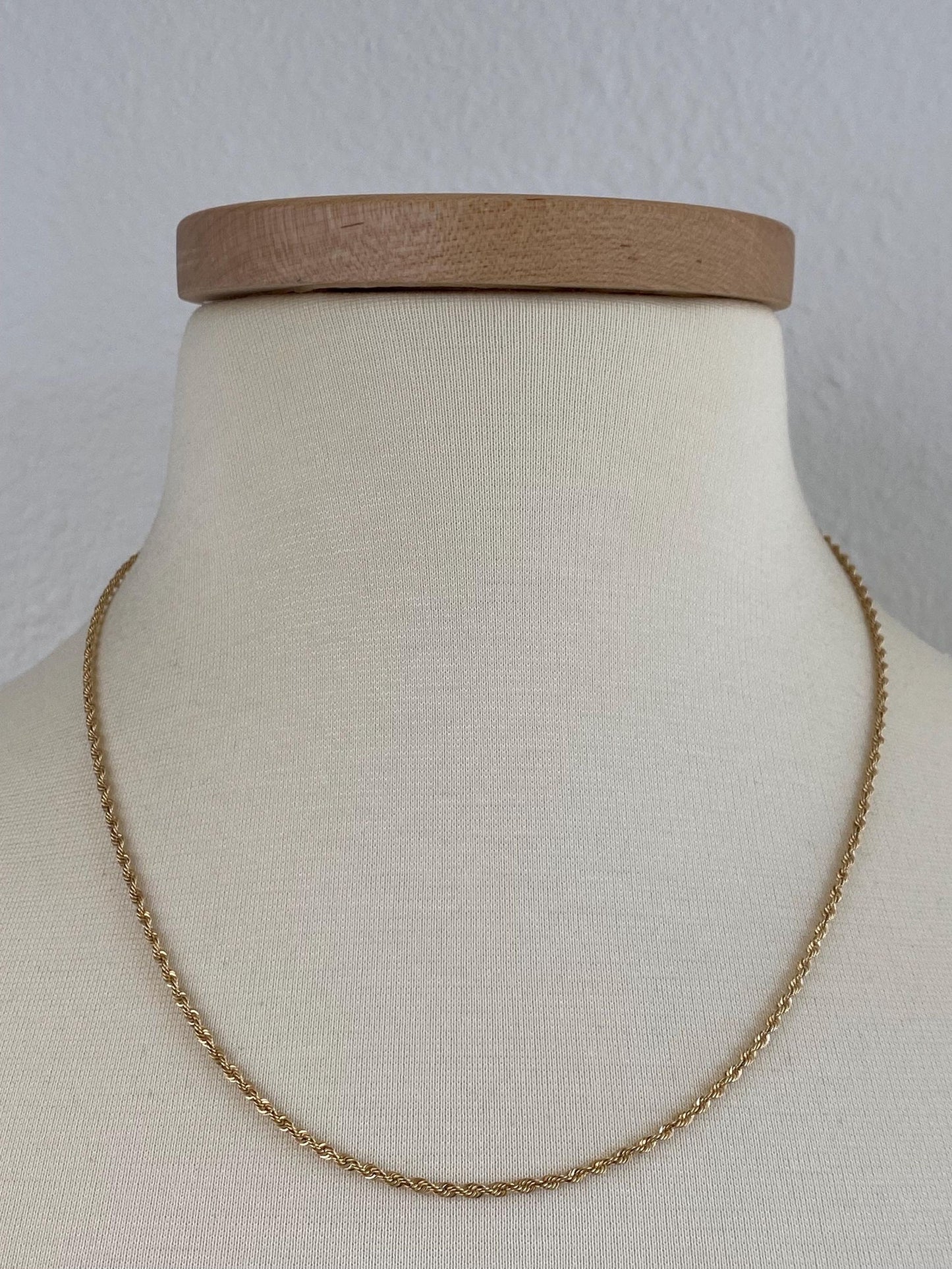 Vintage 14k Yellow Gold Chain Necklace - 20 inches