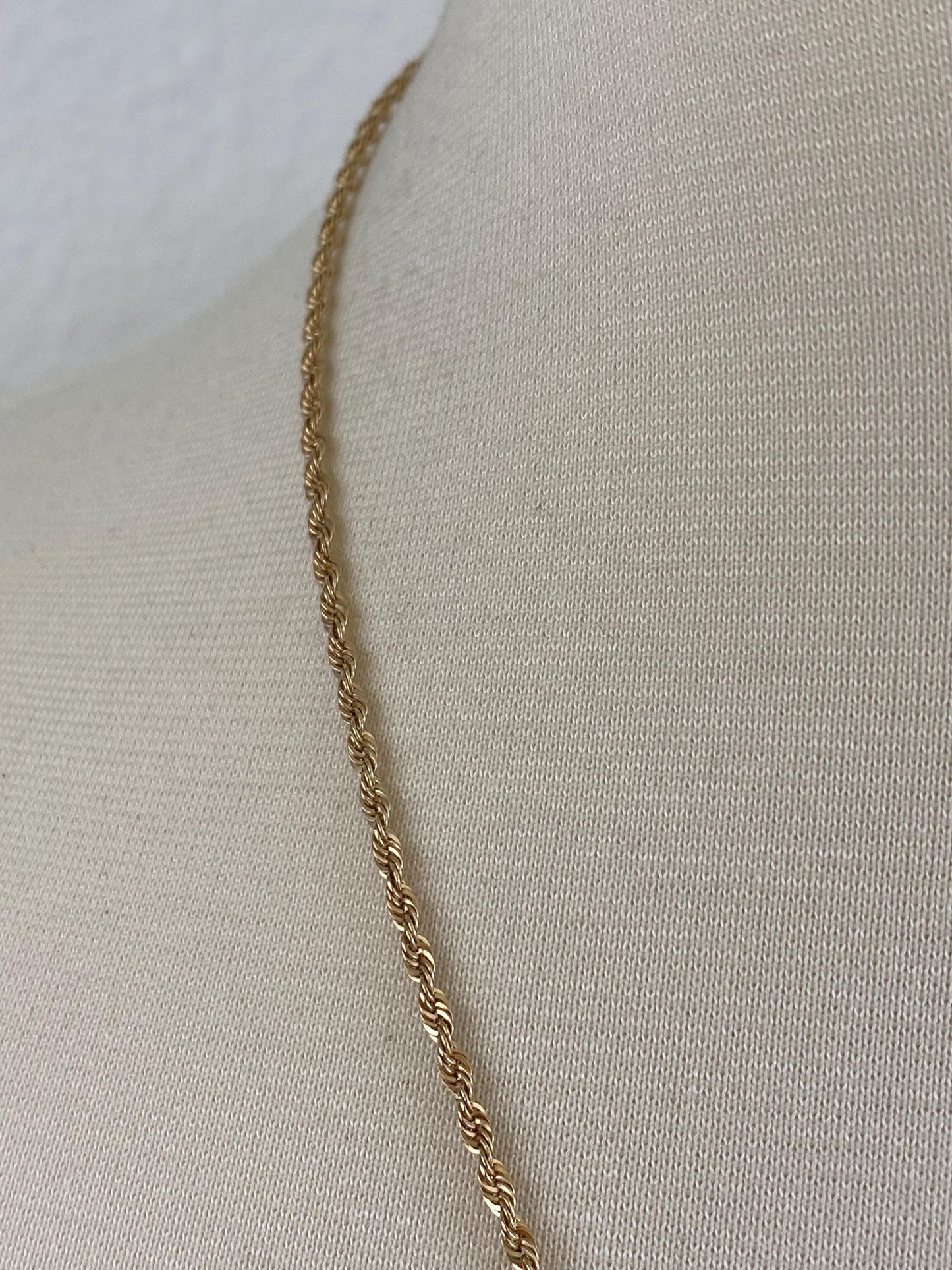Vintage 14k Yellow Gold Chain Necklace - 20 inches