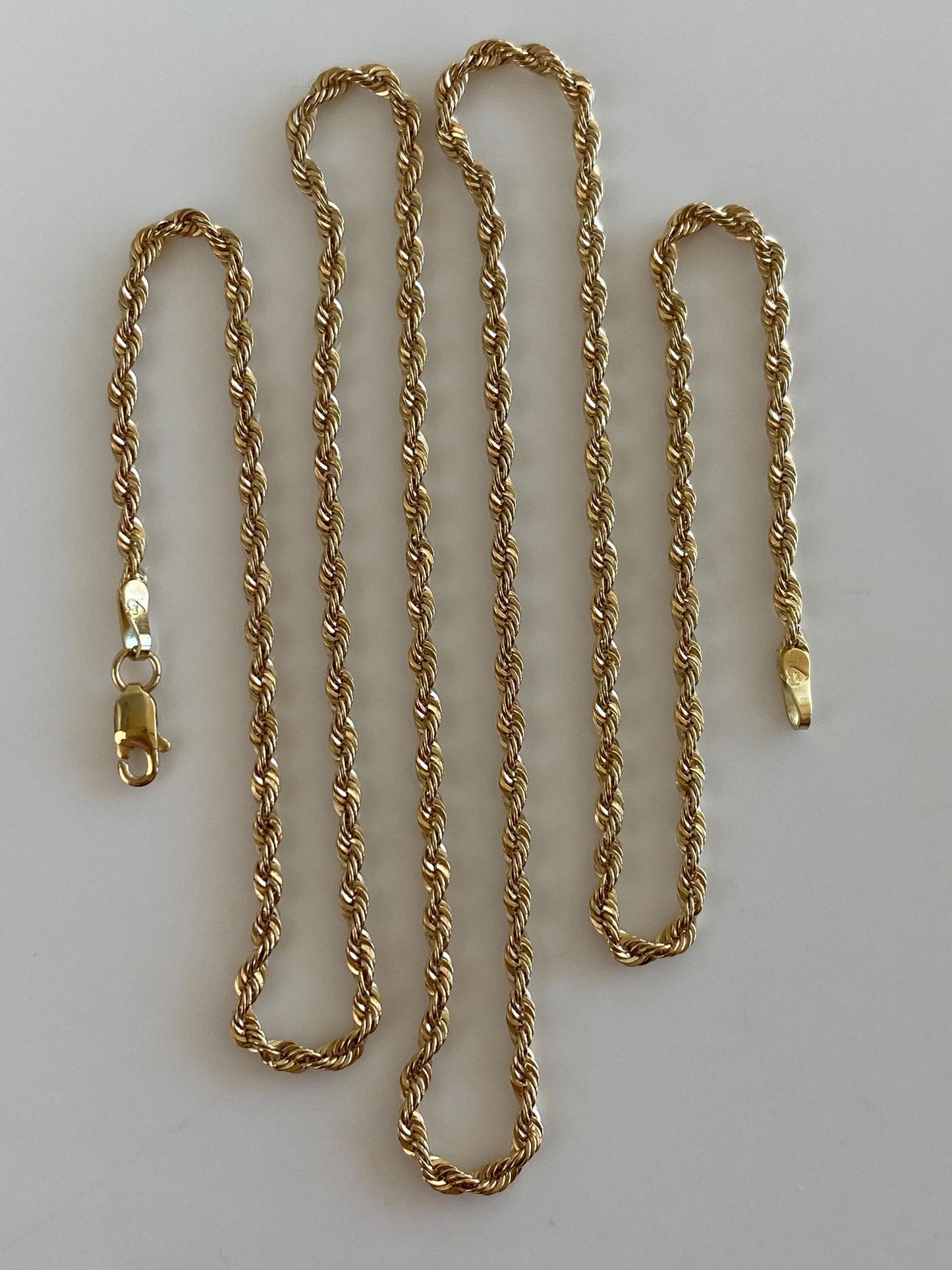 Vintage 14k Yellow Gold Chain Necklace - 20 inches